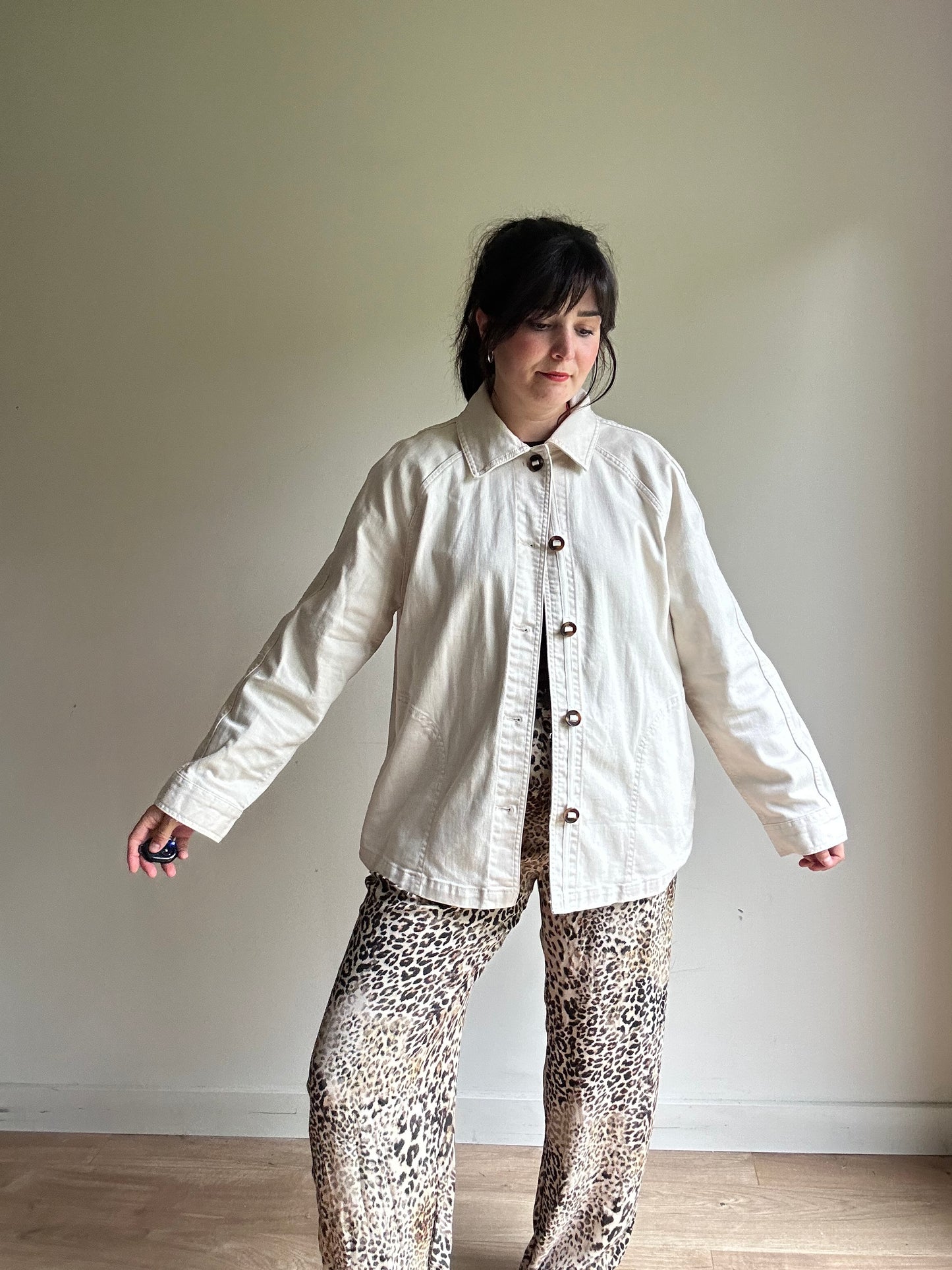 White Stuff Eden Denim Relaxed Jacket, 18R