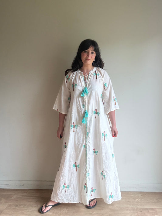 Orlinn Paris Embroidered Sun Dress, M-L