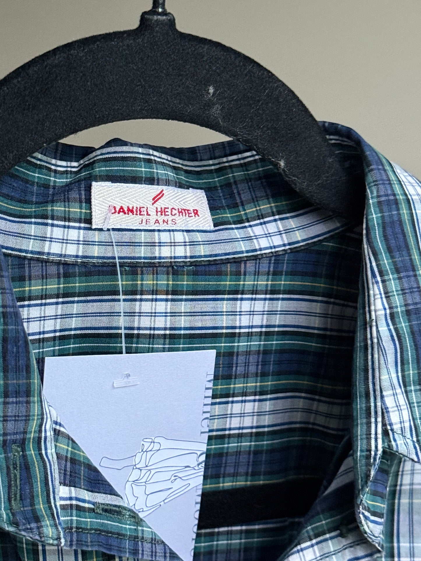 Daniel Hechter Check Gathered Waist Shirt, 10