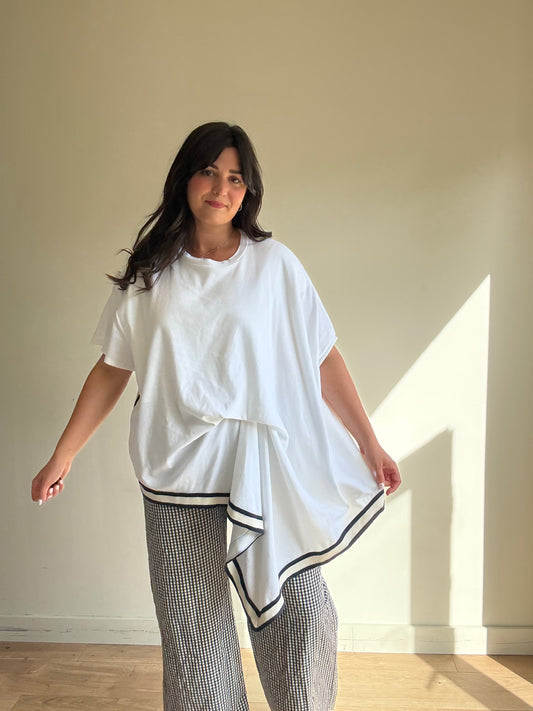 Petit Bateau Collab Soft Cotton Panel T-Shirt, L