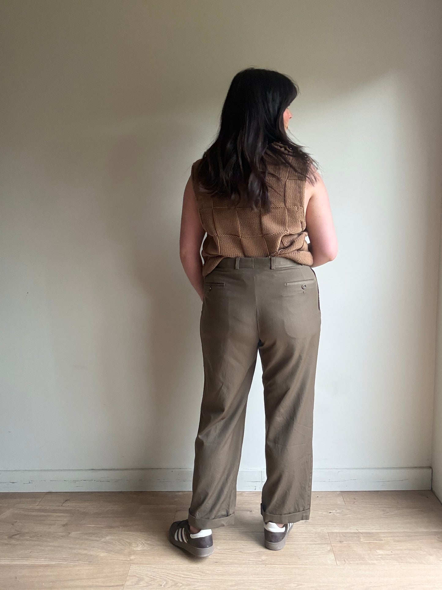 Vintage Ralph Lauren Pleat Front Tailored Trousers, 14