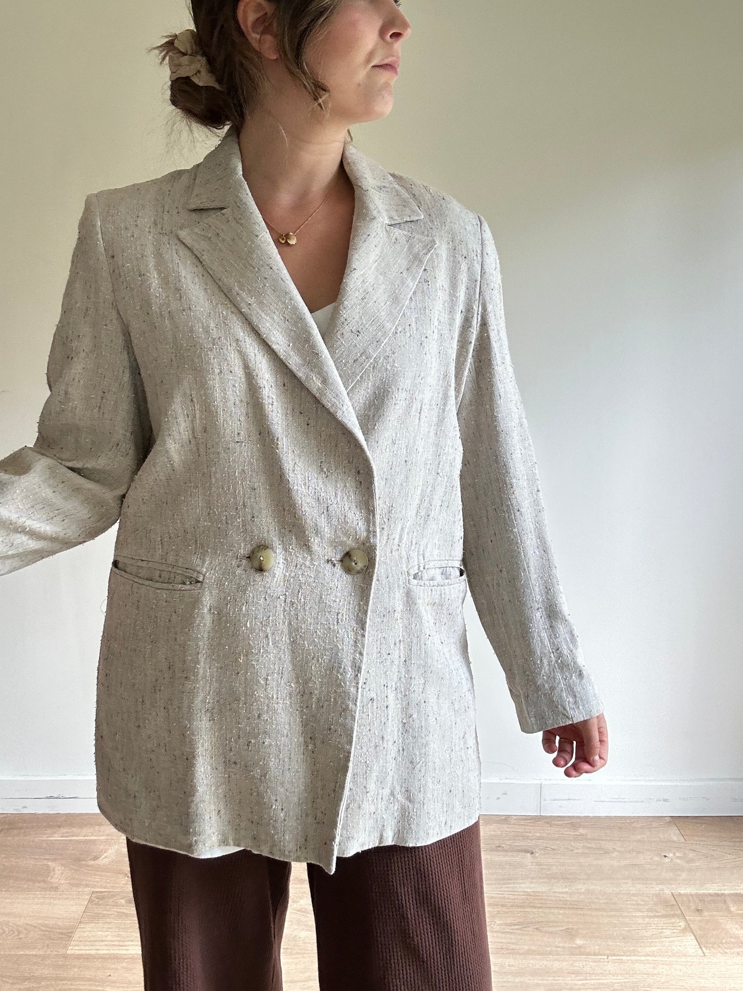 Atea Silk Blend Blazer - Size 42