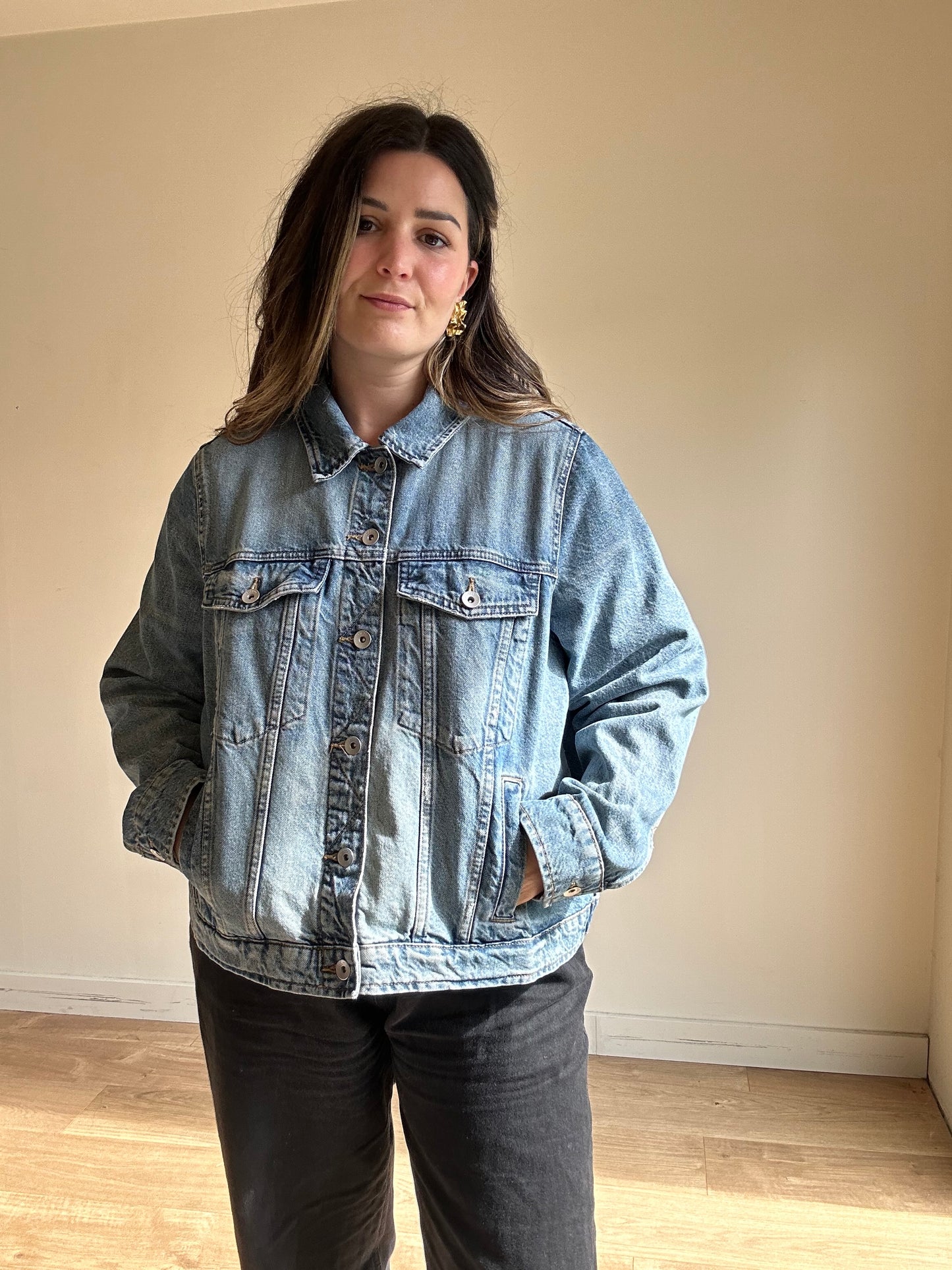 M&S Boxy Denim Jacket, 20