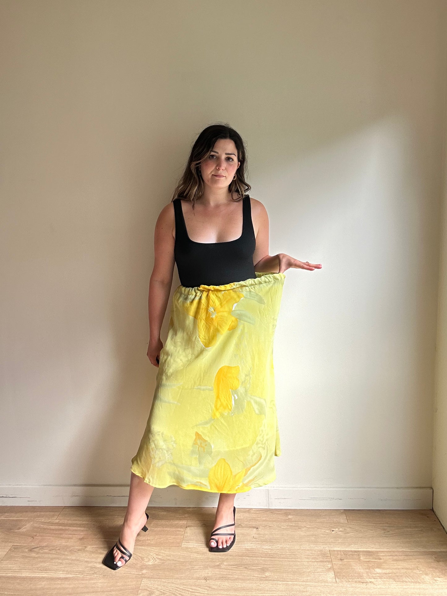 Vintage Handmade Yellow Skirt - Size M/L