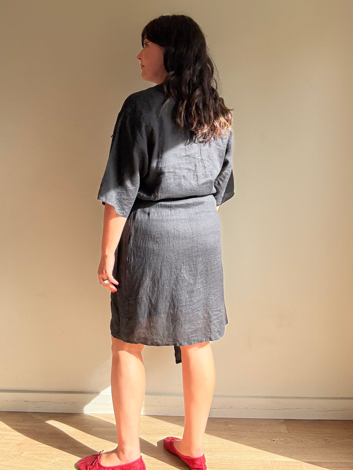 Vintage Max Mara Linen Button Up Dress, 12-14