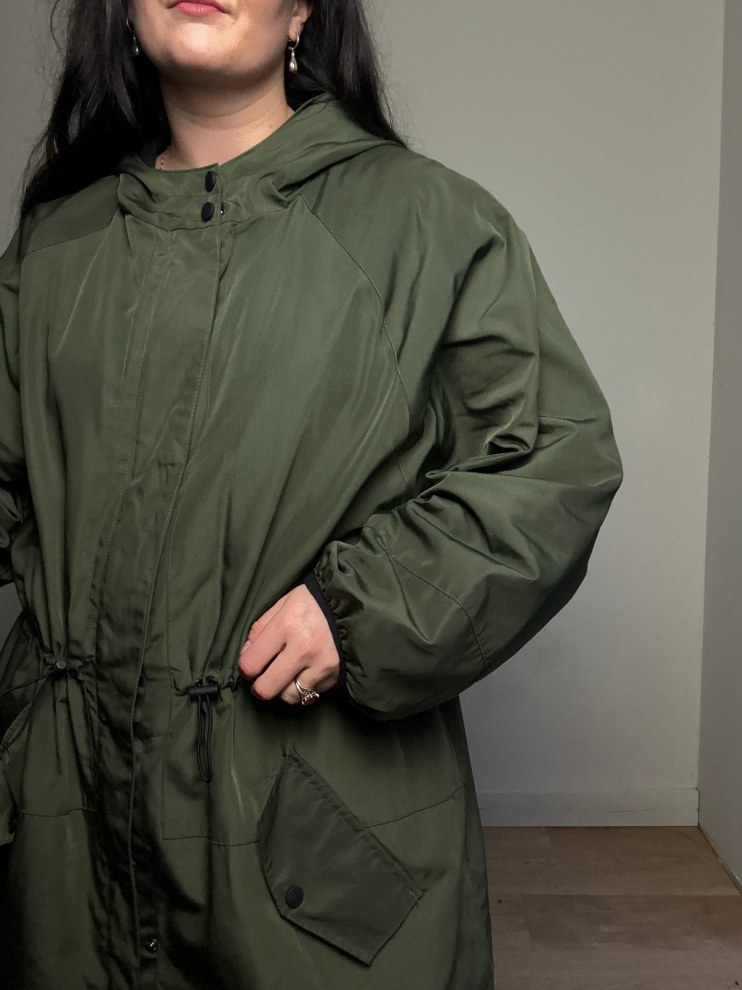 KIN Lined Hooded Parka Coat, XL