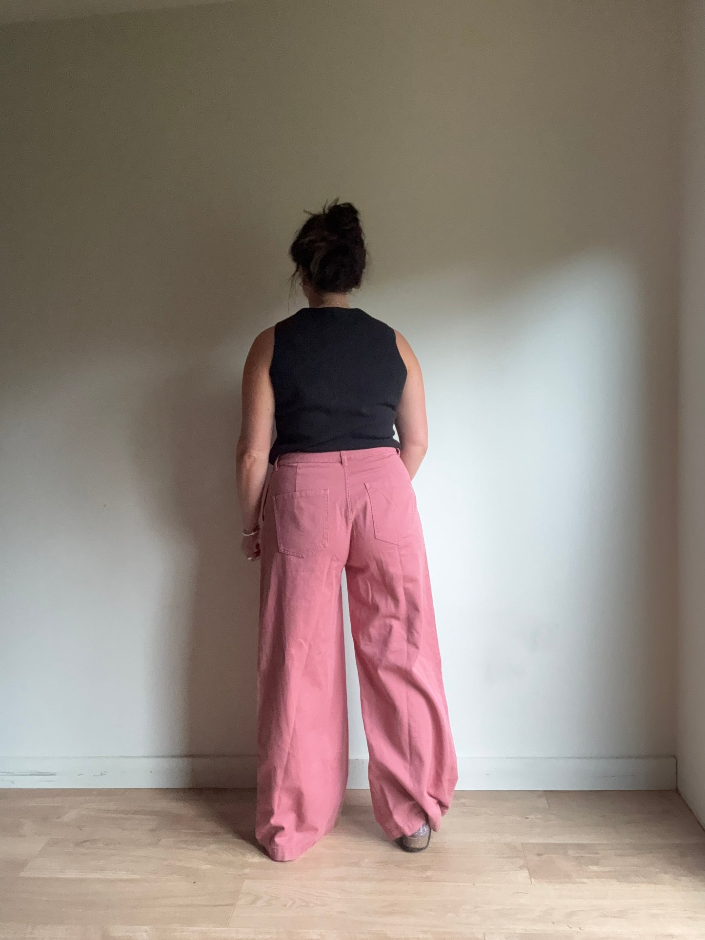 Pink Zara NEW Wide Leg Jeans, 14-16