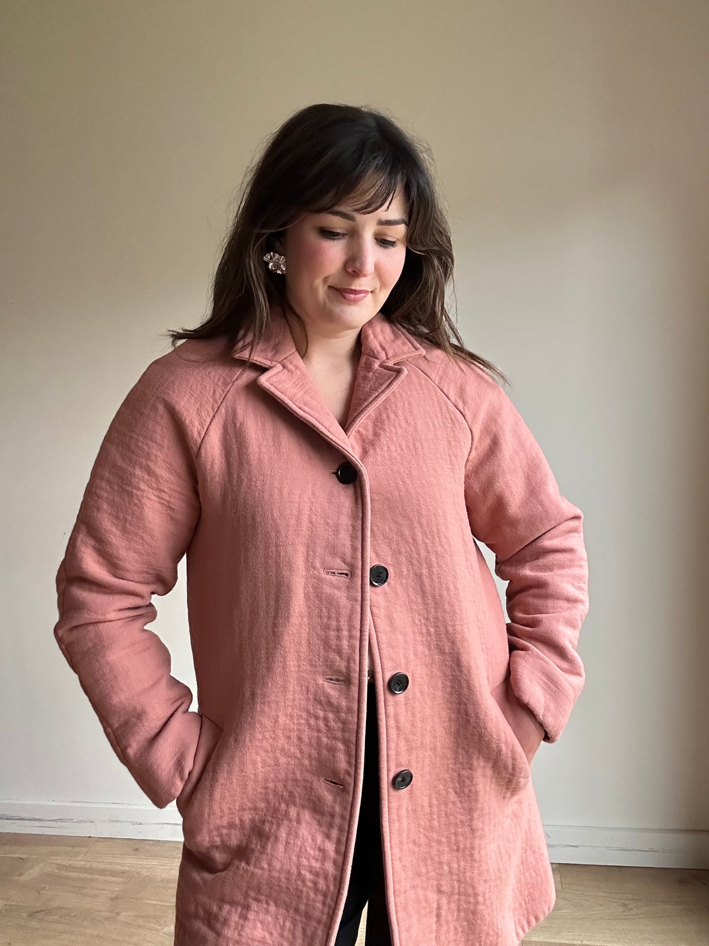 Pink COS Wool Jacket Coat, 42