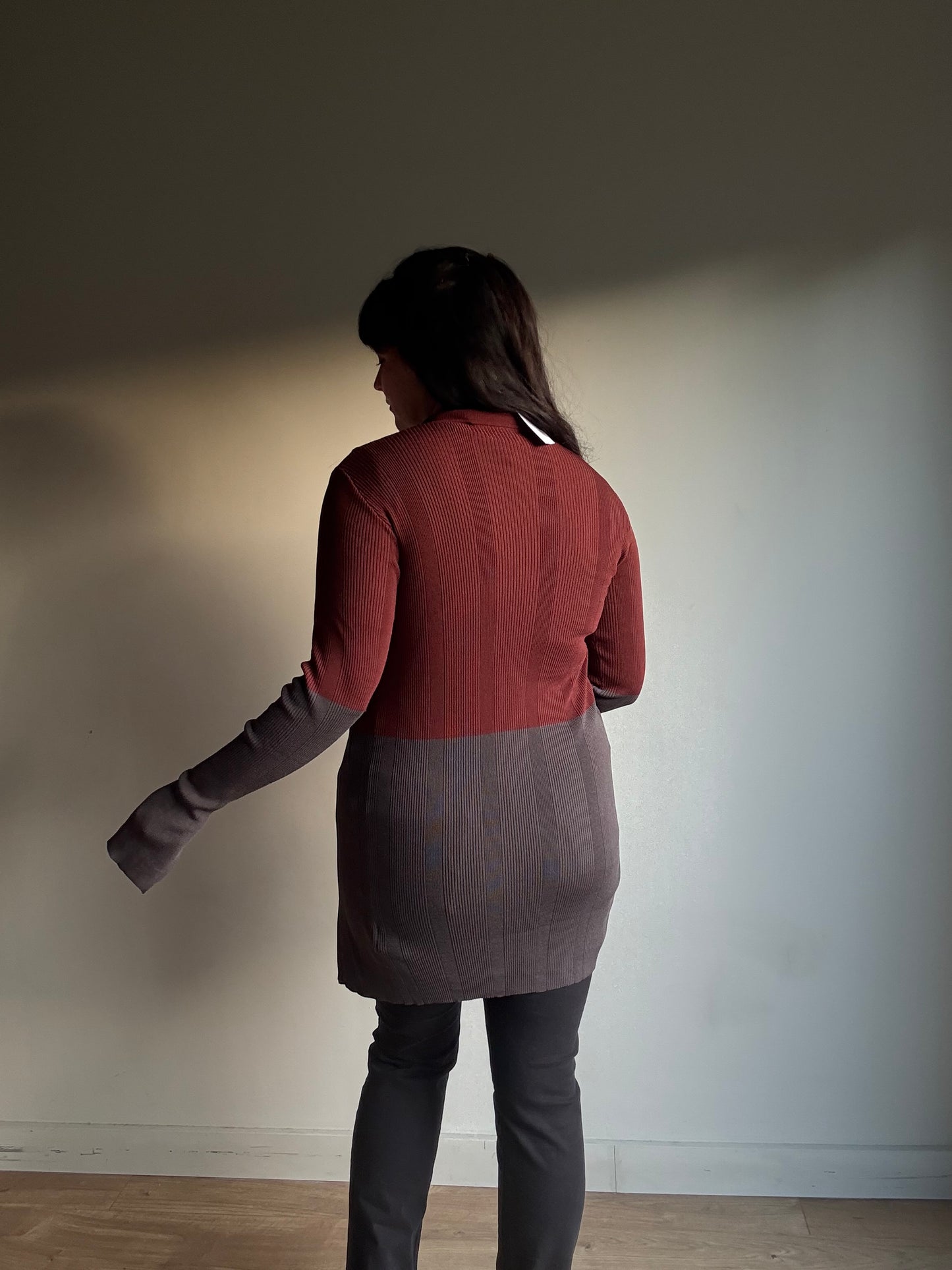 Remain Birger Christensen Ribbed Longline Cardigan, 12