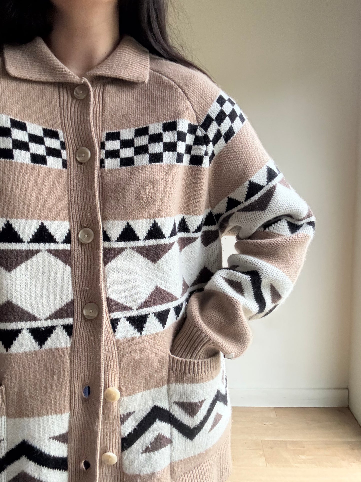 Levi’s Wool Patterned Cardigan, L