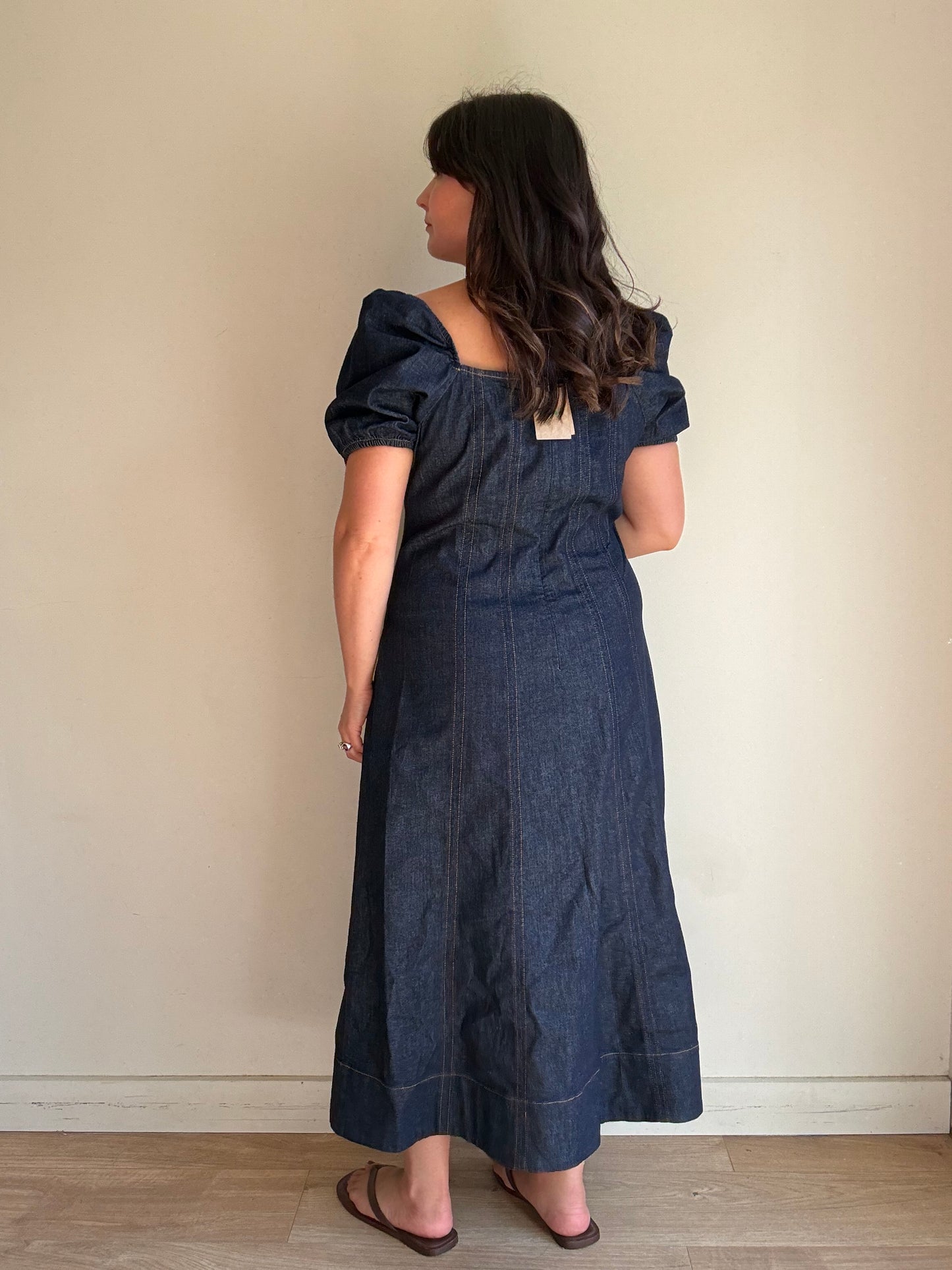 Boden Denim Shaped Midi Dress, 16
