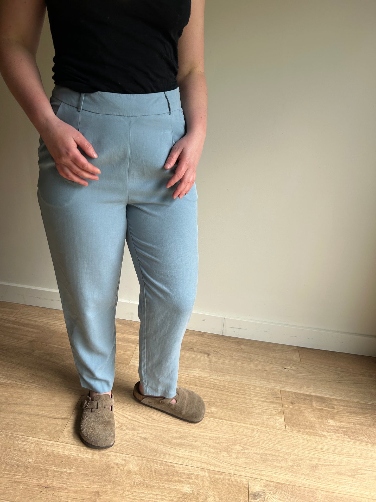 Phase Eight Blue Tapered Trousers - Size 12