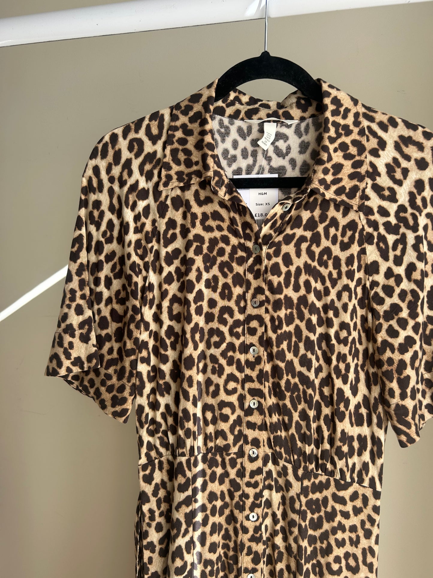 Leopard H&M Midi Dress, XS