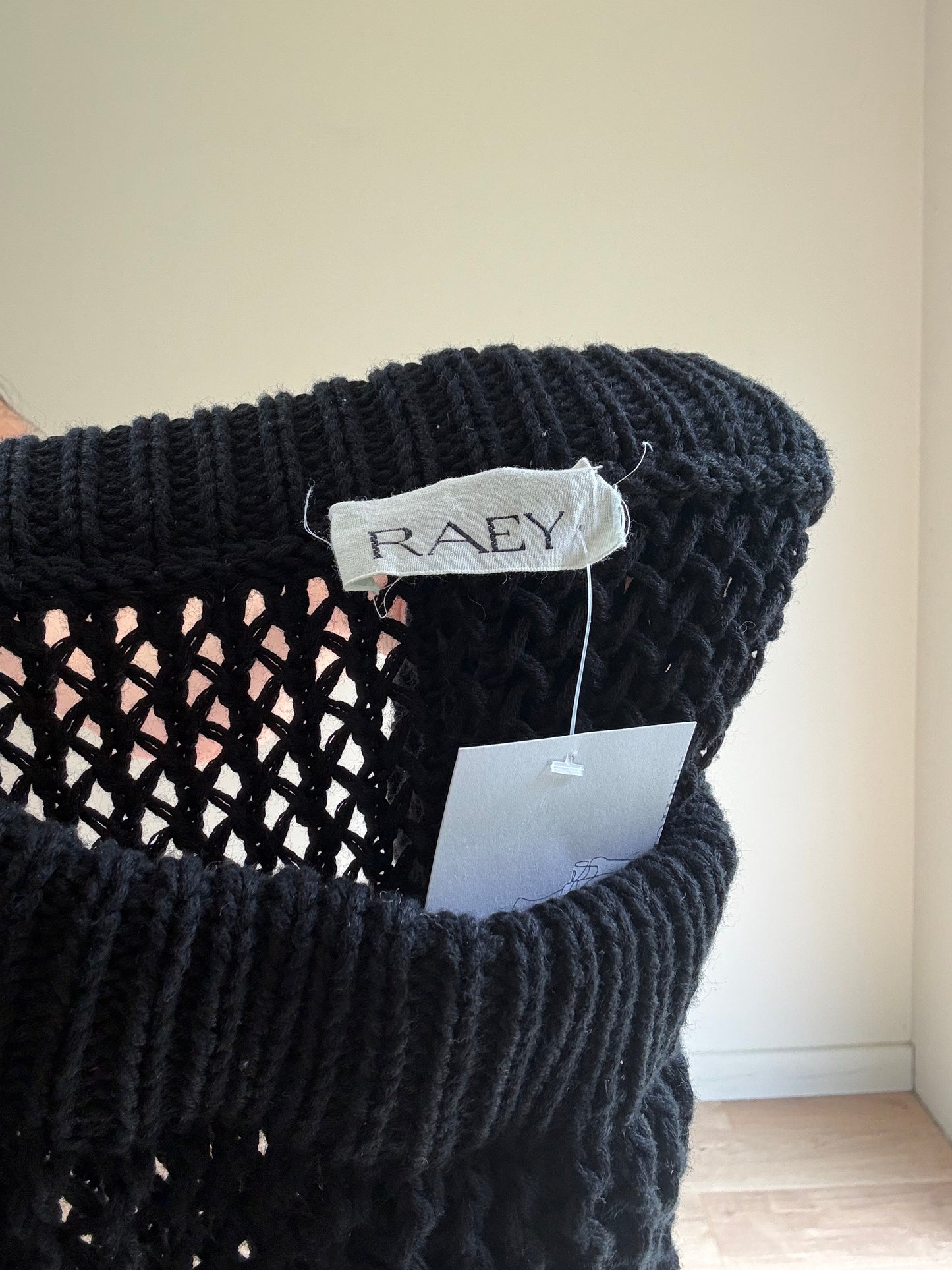 Raey Open Knit Tassel Dress, S-L