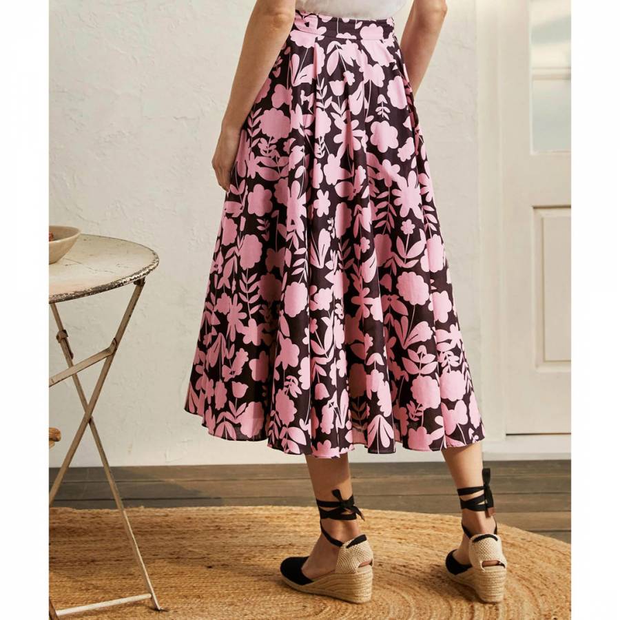 Boden Floral Midi Skirt - NEW - Size 8