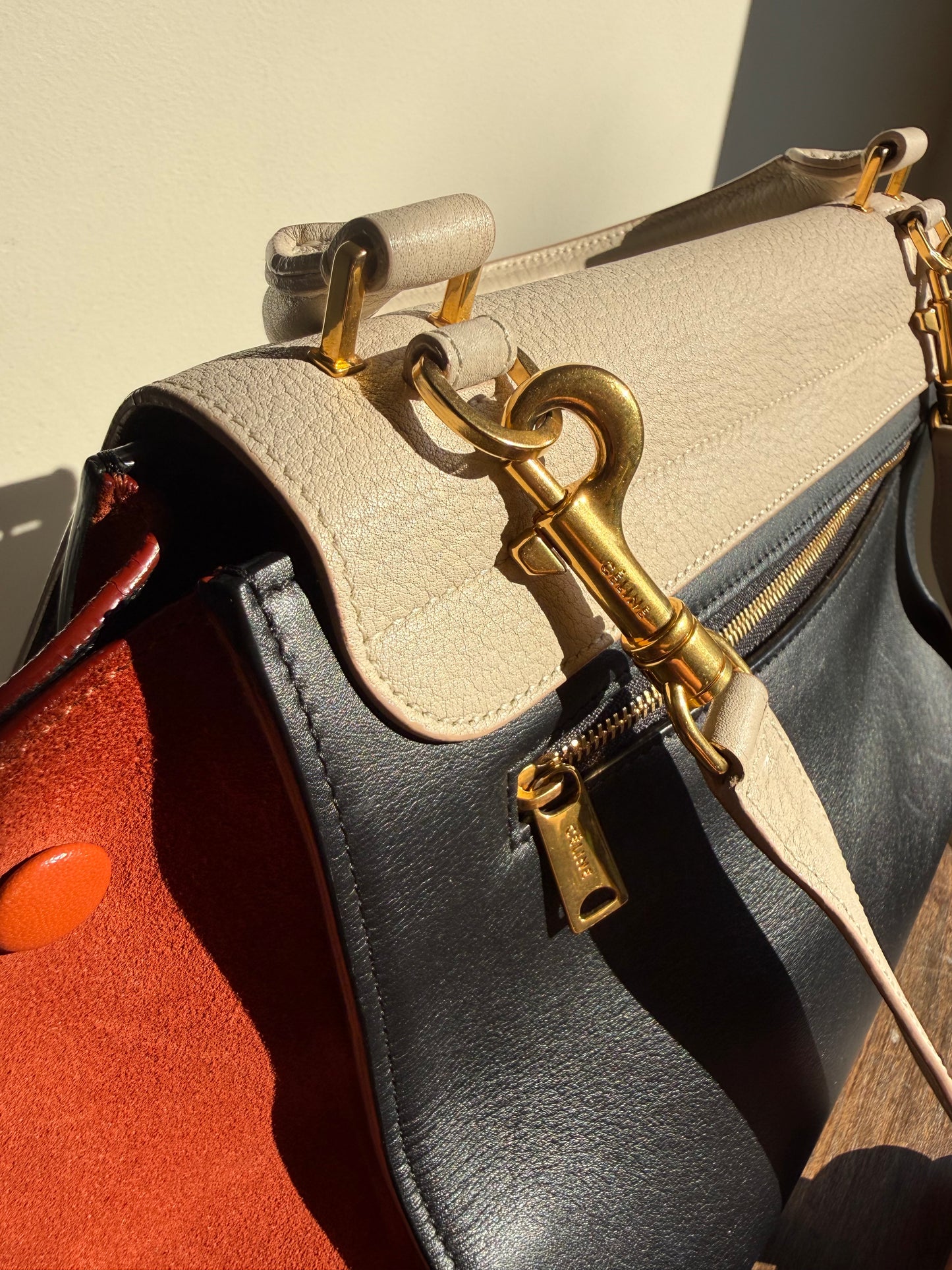 Celine Trapeze Tri-Colour Bag