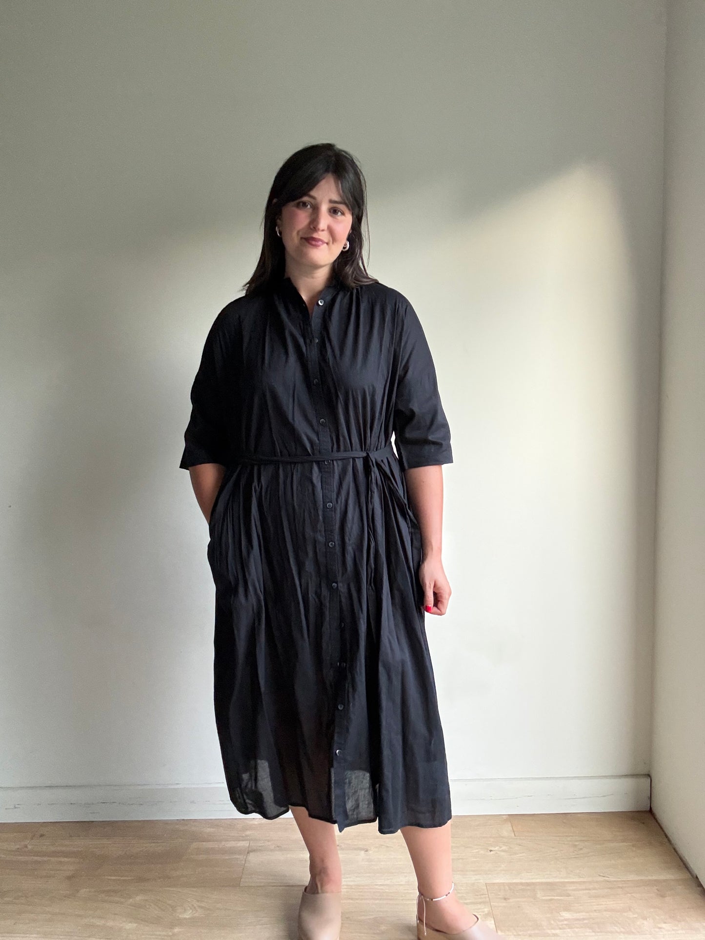 Collect by Hunch Cotton Button Down Dress, M