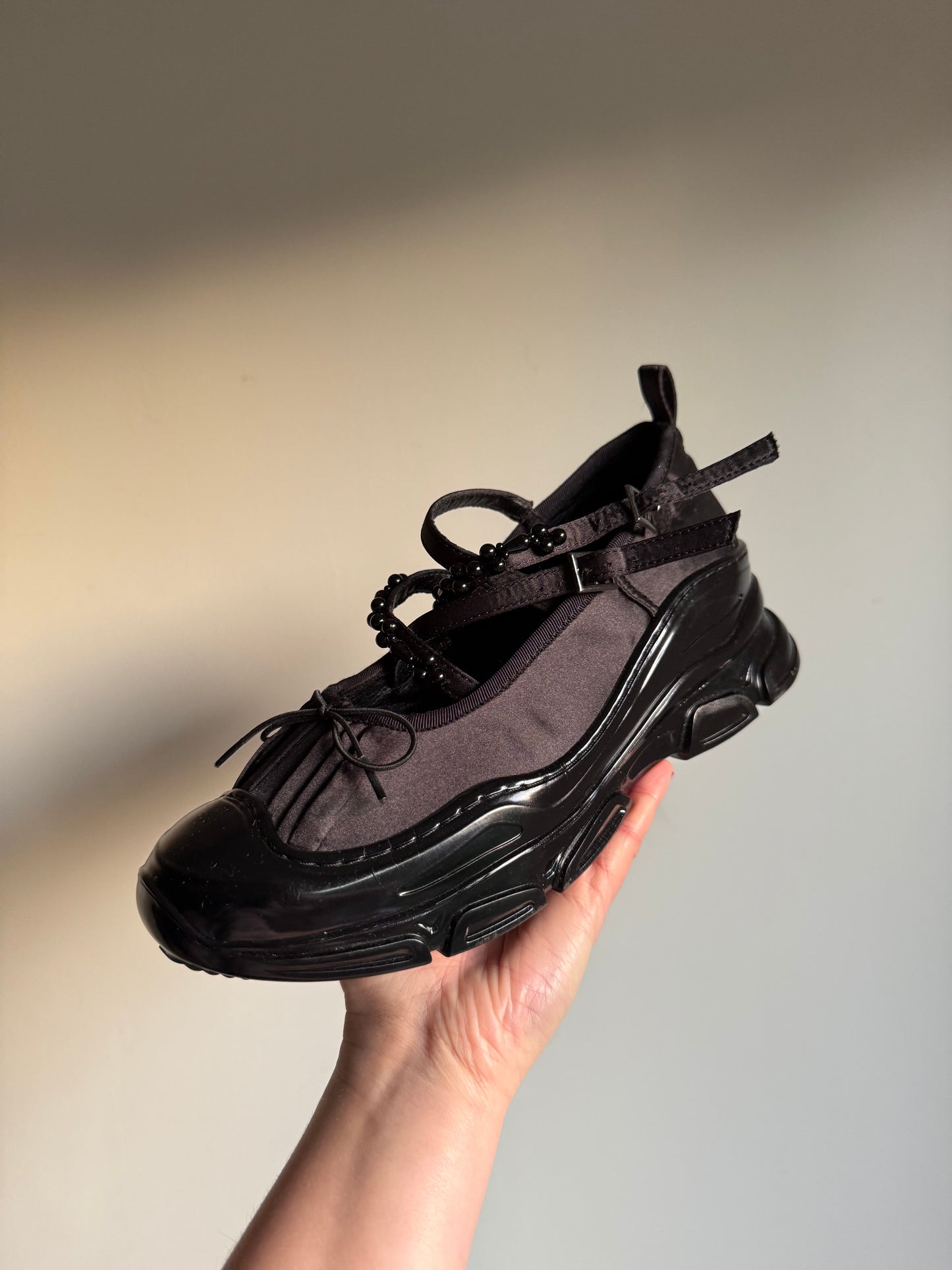 Double Standard Ballet Beaded Sneakers, 40