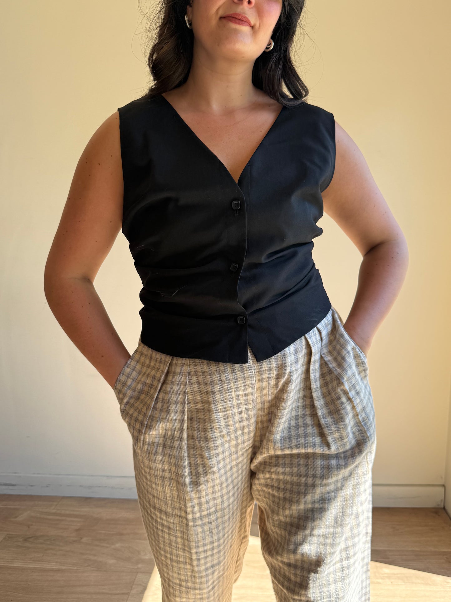 Jacquemus (NEW) Gathered Twill Waistcoat, L