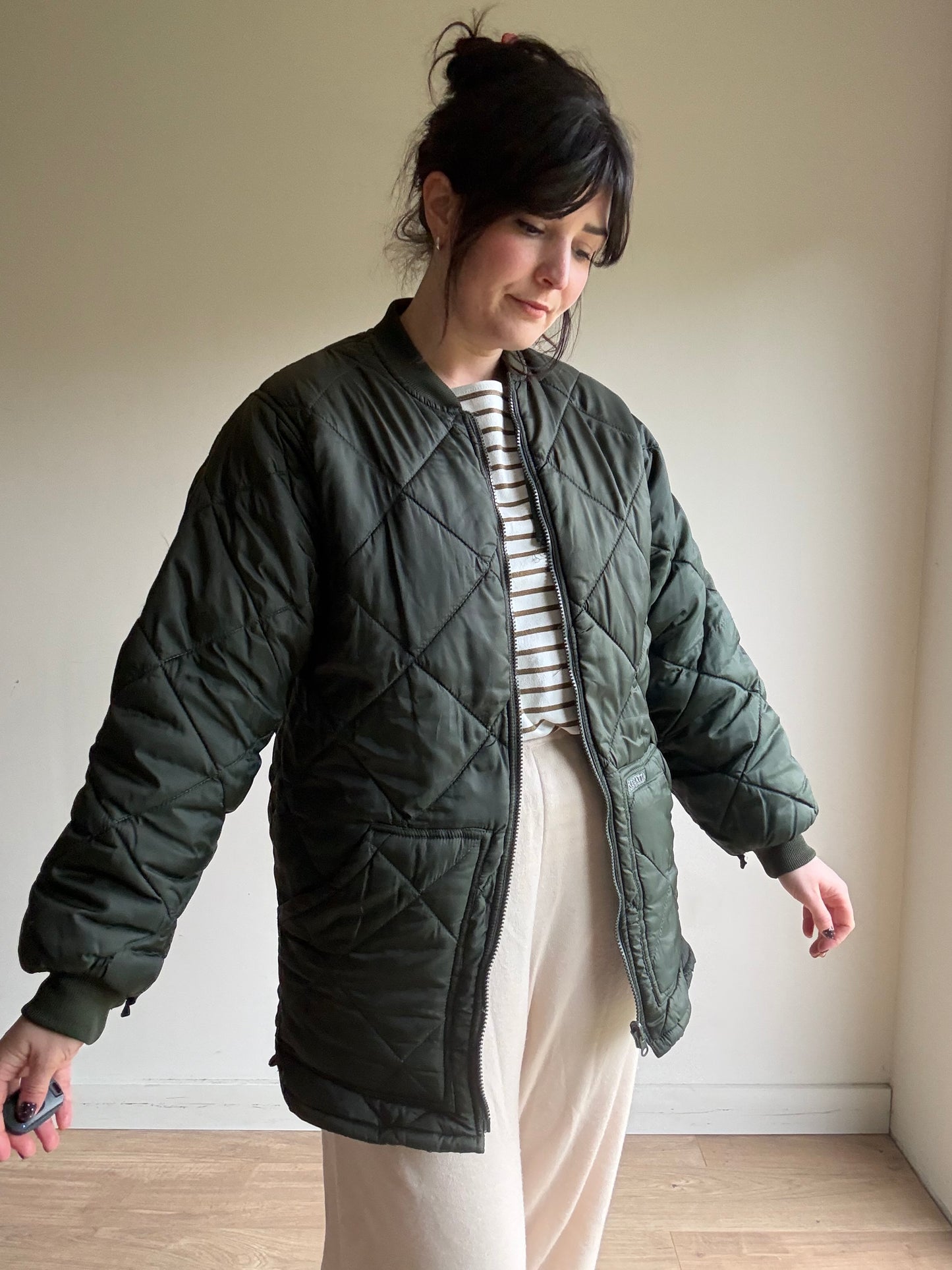 Vintage Regatta Quilted Zip Up Liner Style Jacket, S