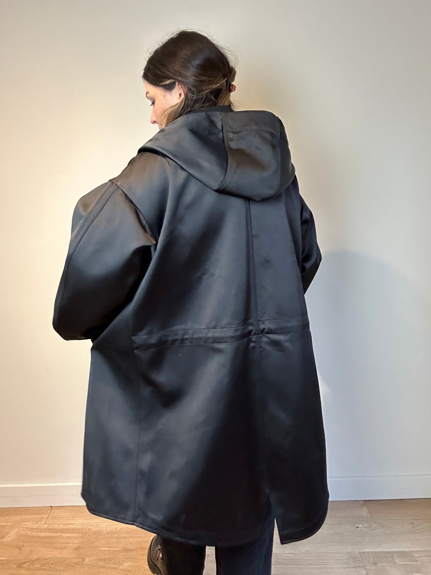 Nomia Black Balloon Coat - Size S Oversized