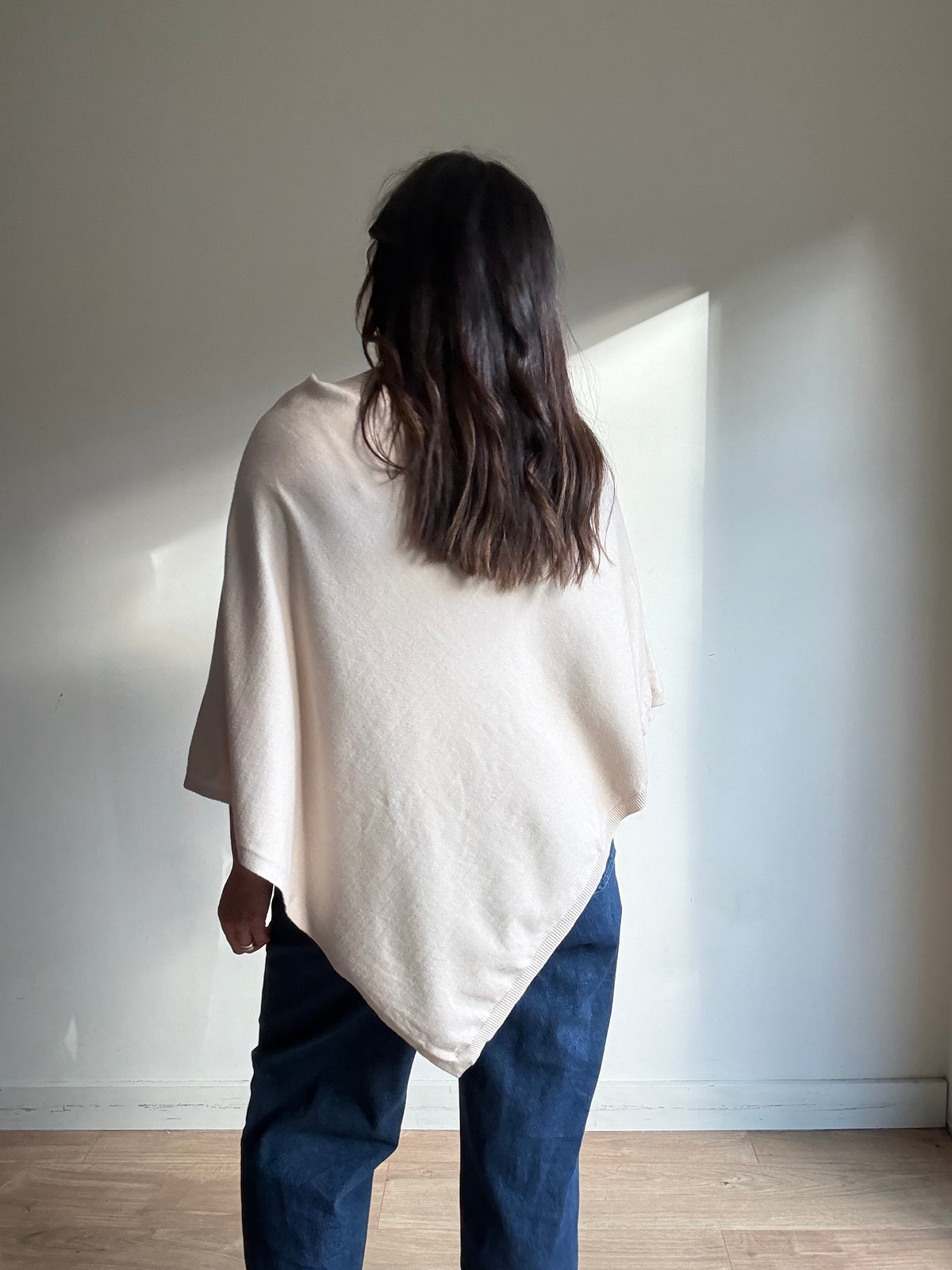 Triangle Cape Jumper Shawl, One Size