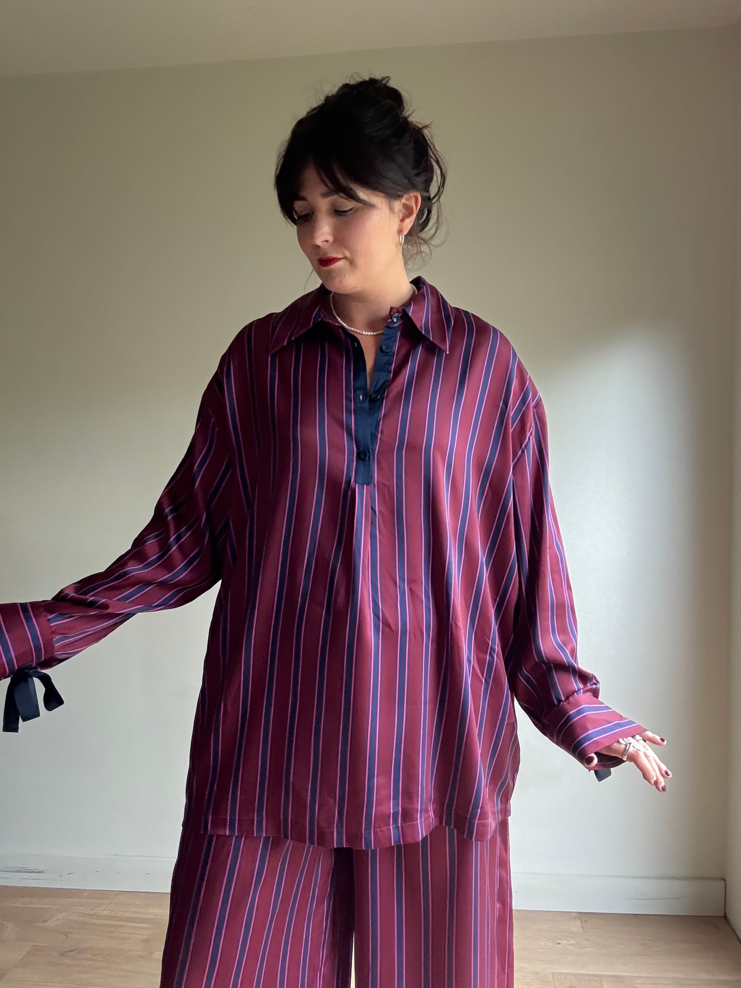 NEW Roksanda X George Satin Stripe Co-Ord, XL