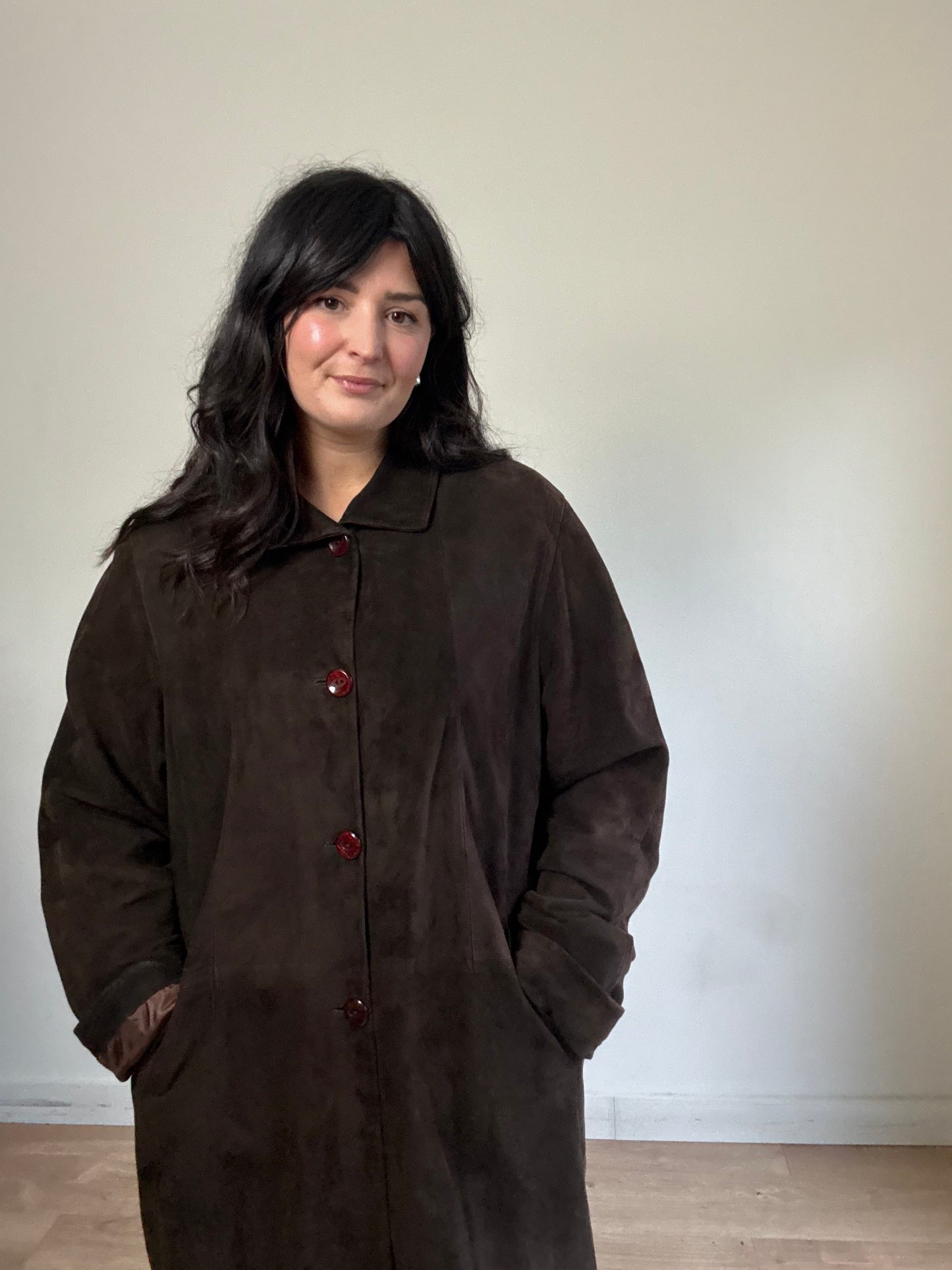 Vintage Genuine Suede Jacket, XL