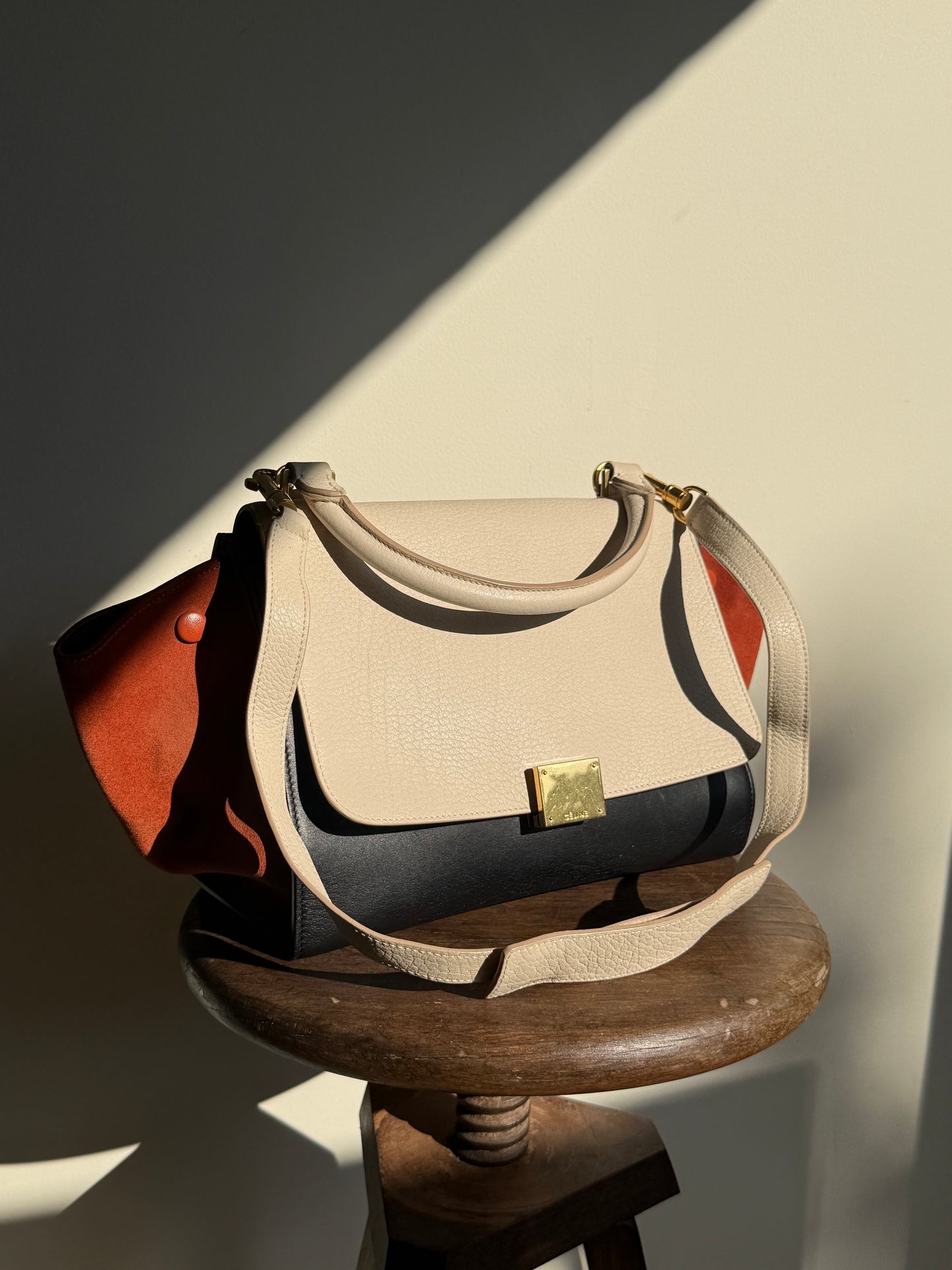 Celine Trapeze Tri-Colour Bag