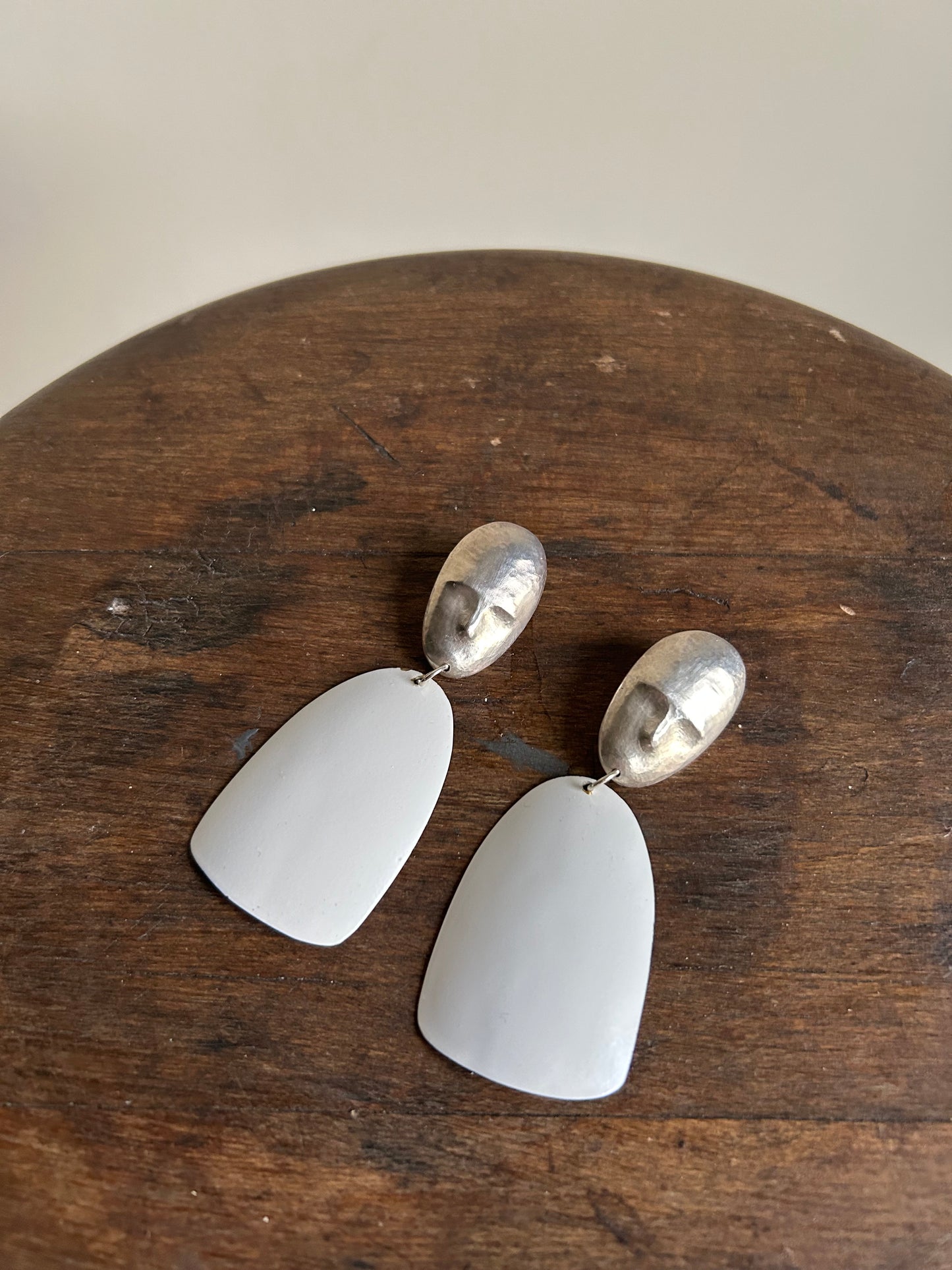 Simon Miller Urso Sterling Silver Face Earrings