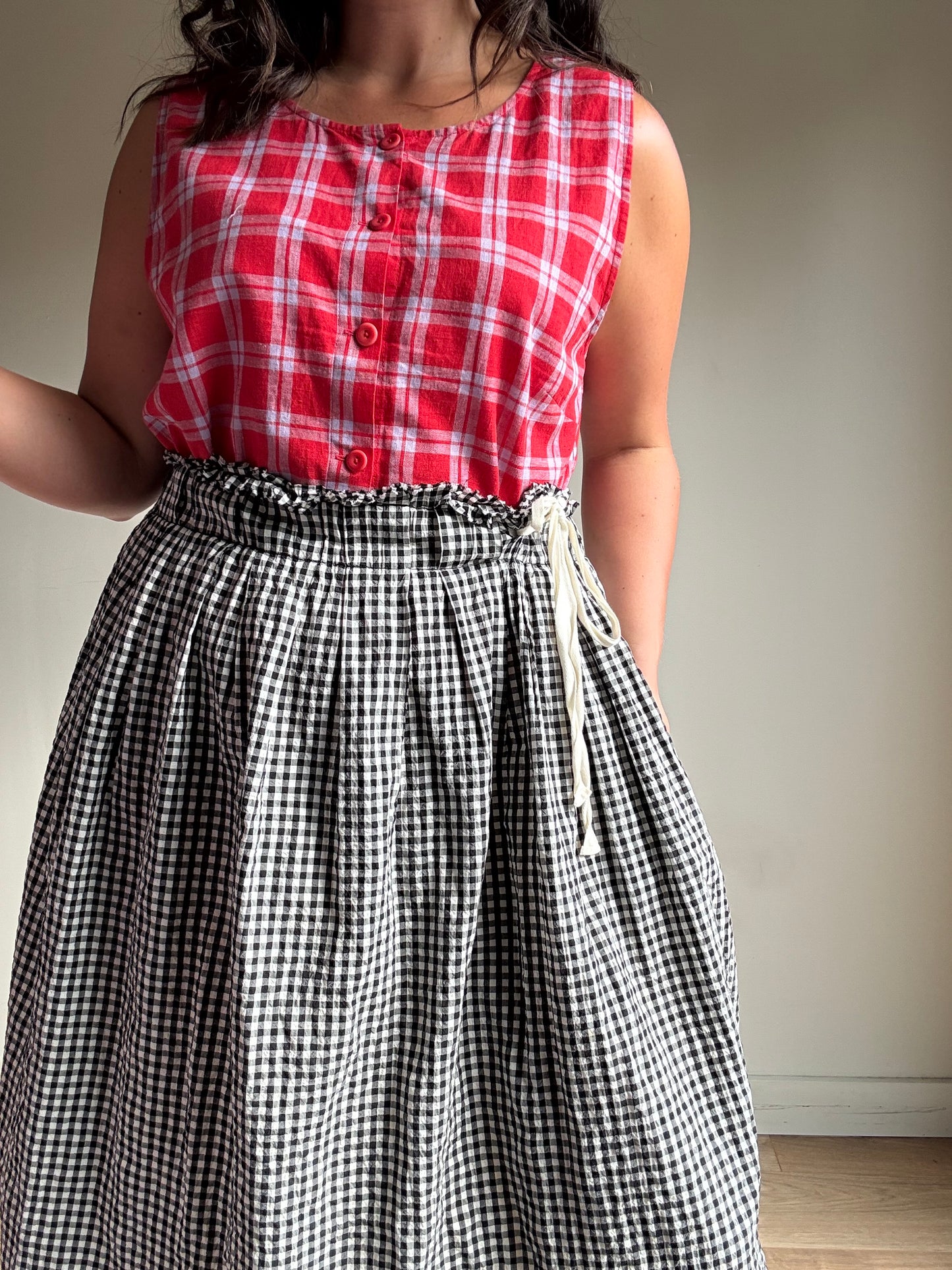 Aequamente Gingham Skirt, 12-14