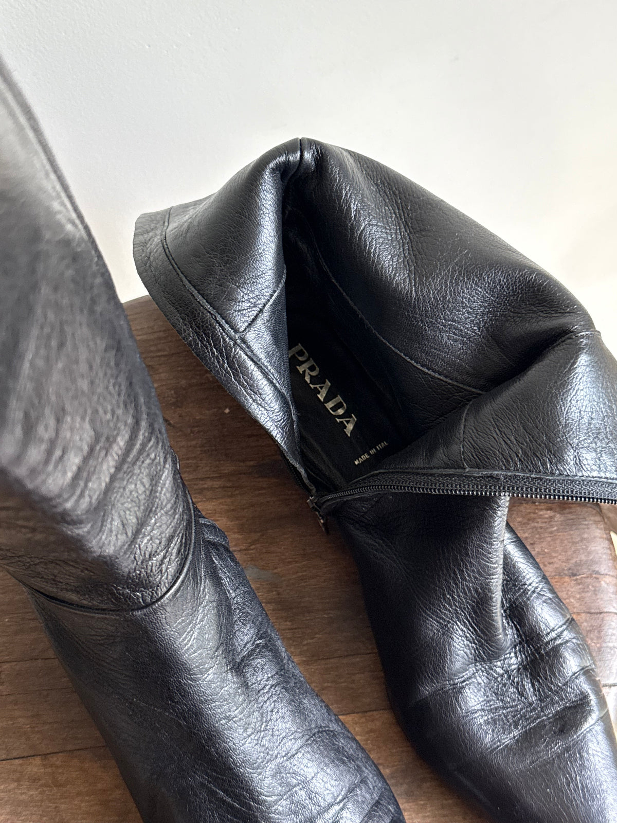 90's Prada Knee High Boots, 38.5