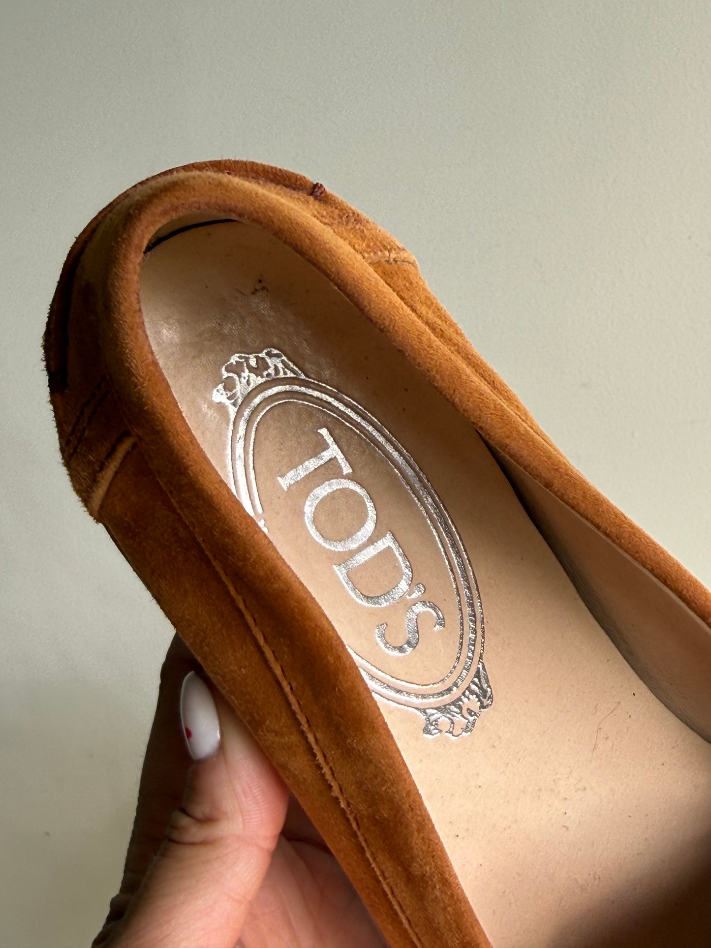 TOD'S Suede Penny Loafer, EU 35