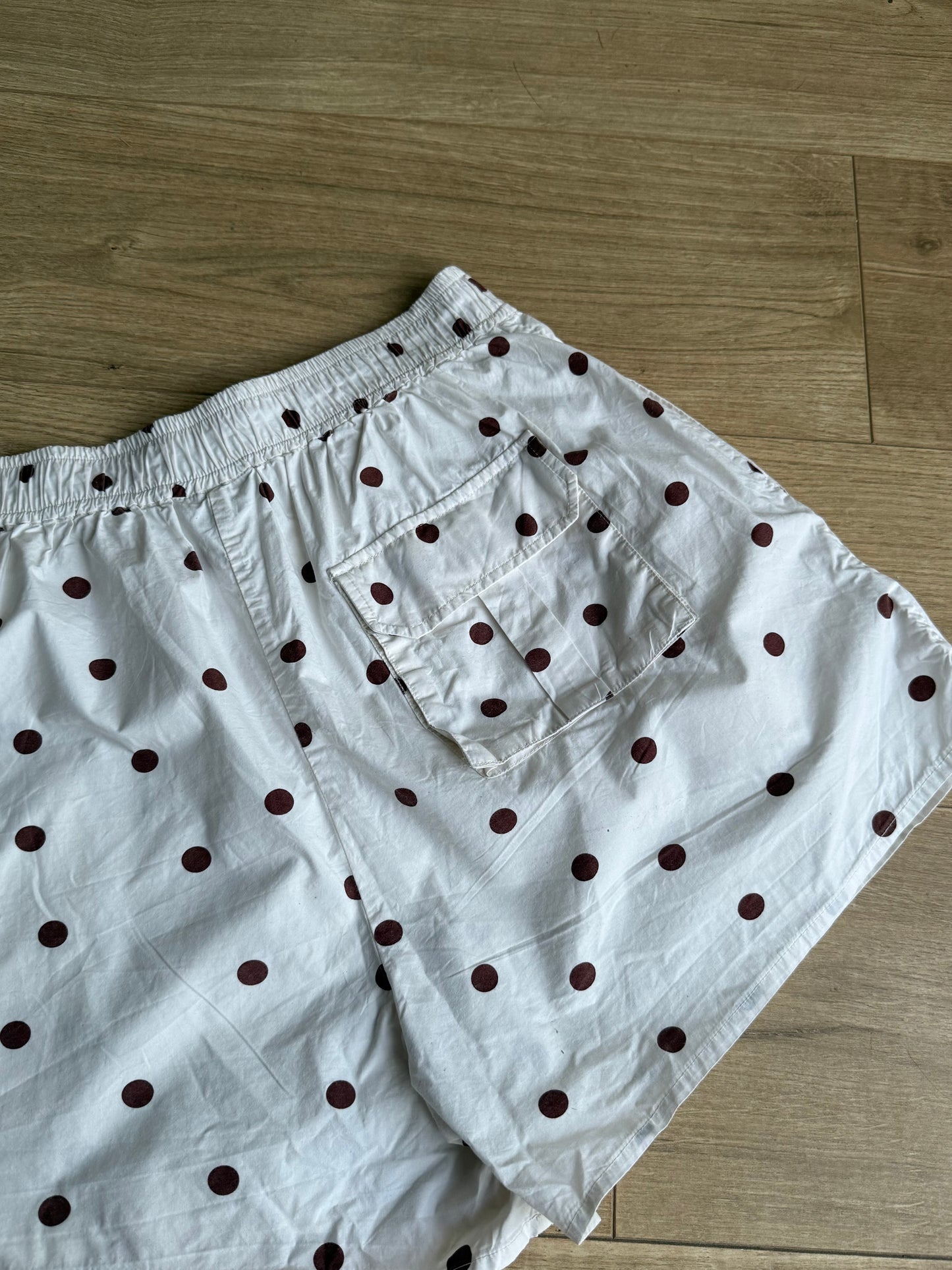 Ganni Cotton Polka Dot Shorts, 10-12