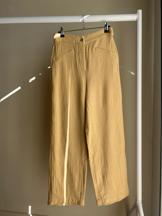 Free People Cotton Waffle Trousers, XS/S