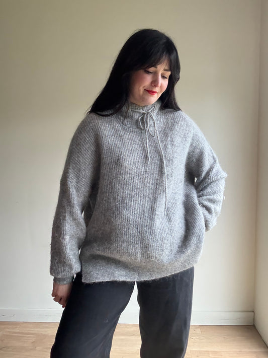 Ganni Mohair and Wool Hooded Jumper, M