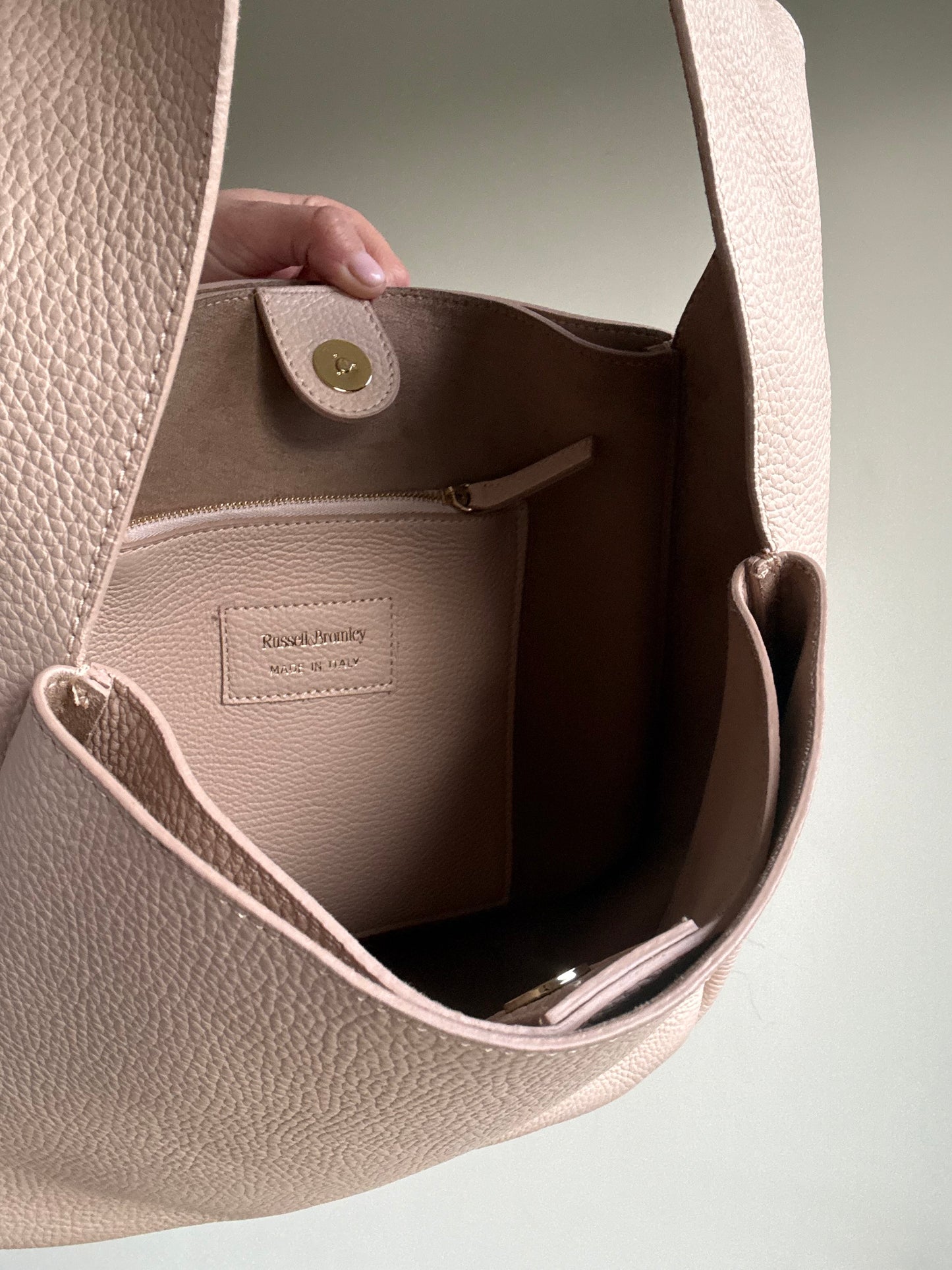 Russell & Bromley Grained Leather Shoulder Handbag