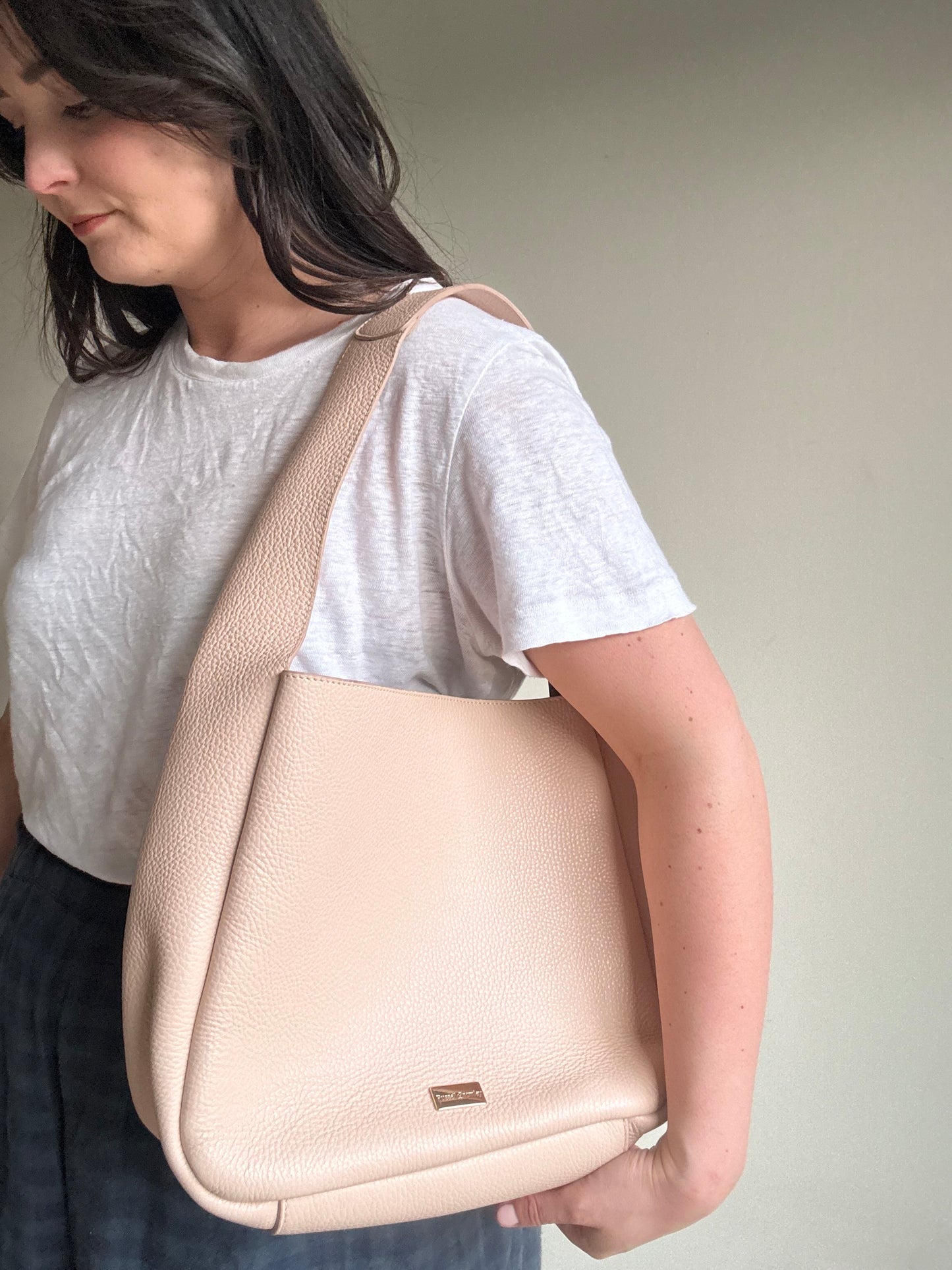Russell & Bromley Grained Leather Shoulder Handbag
