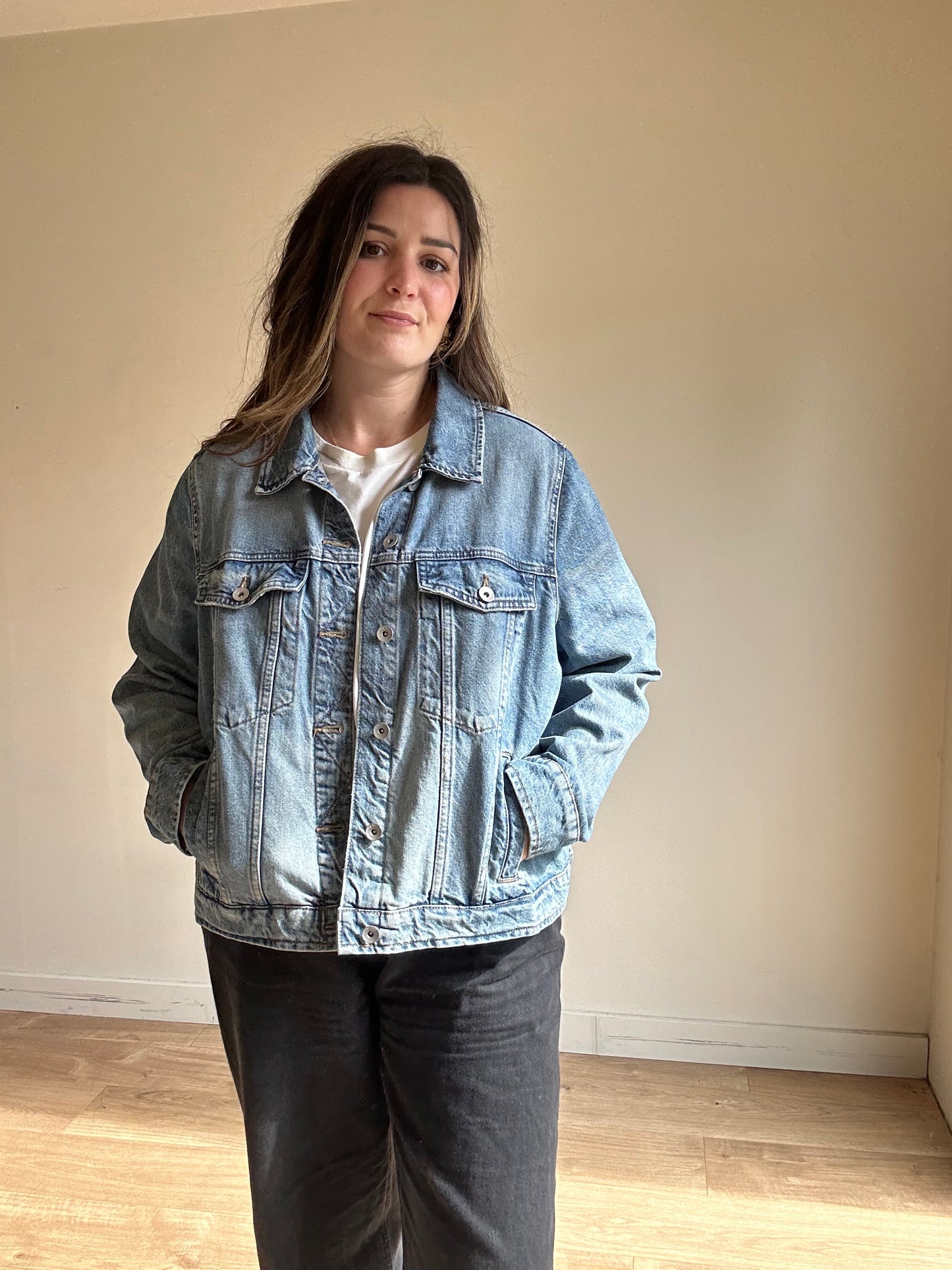 M&S Boxy Denim Jacket, 20