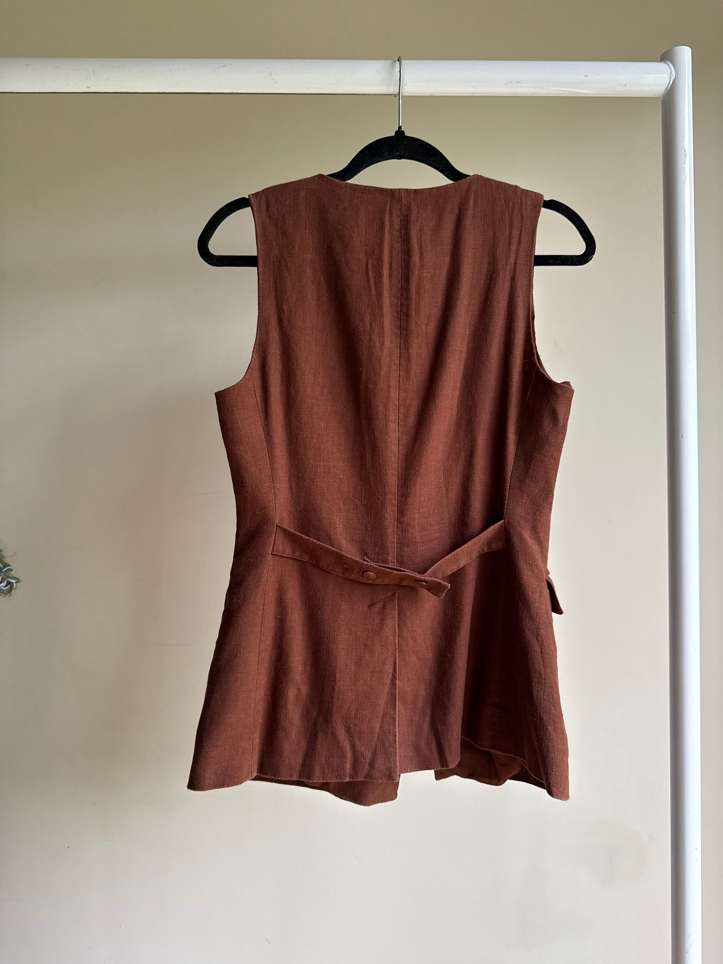 M&S Linen Mix Waistcoat, 8