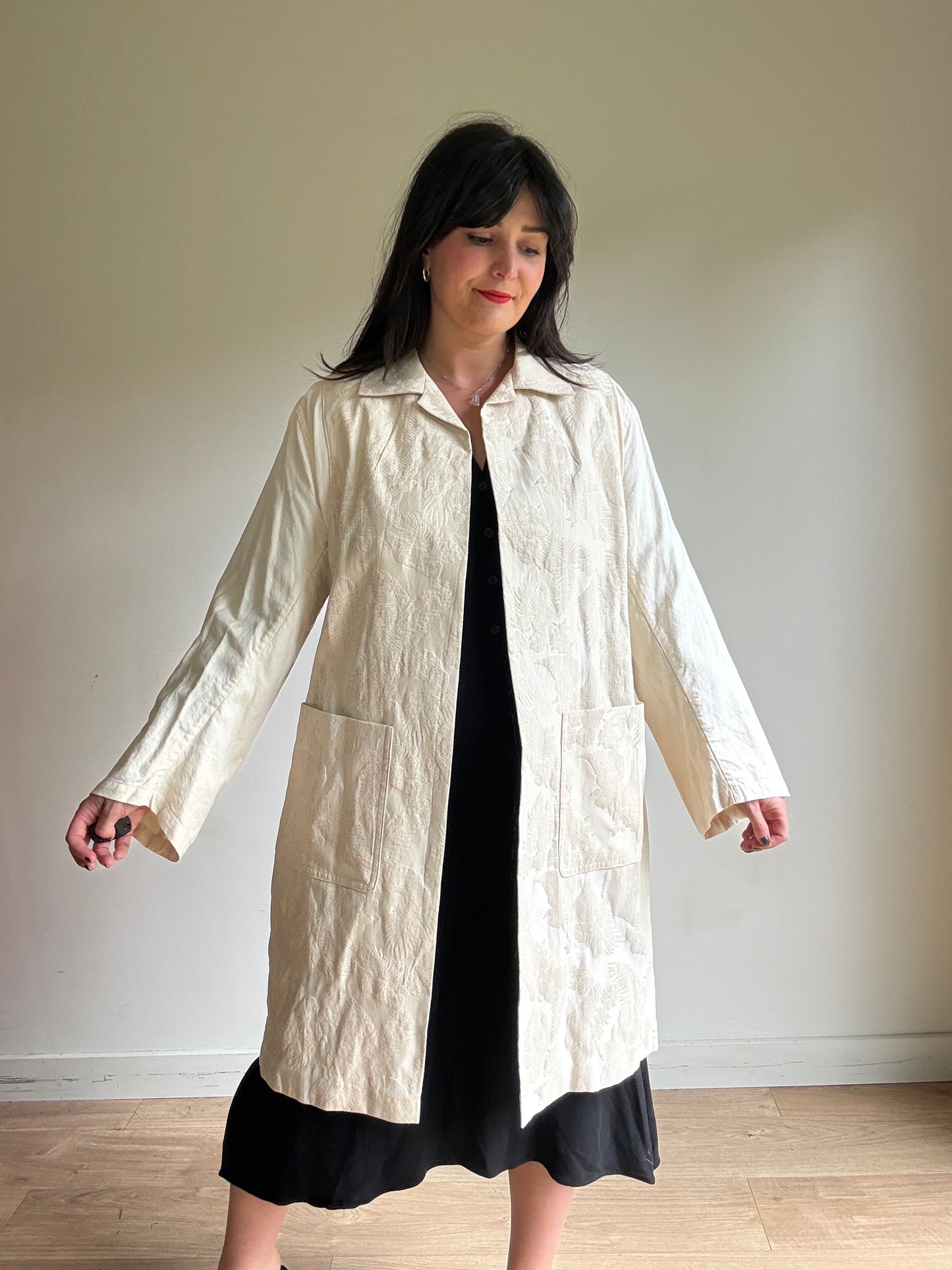 Dries Van Noten Jacquard Belted Jacket, 38