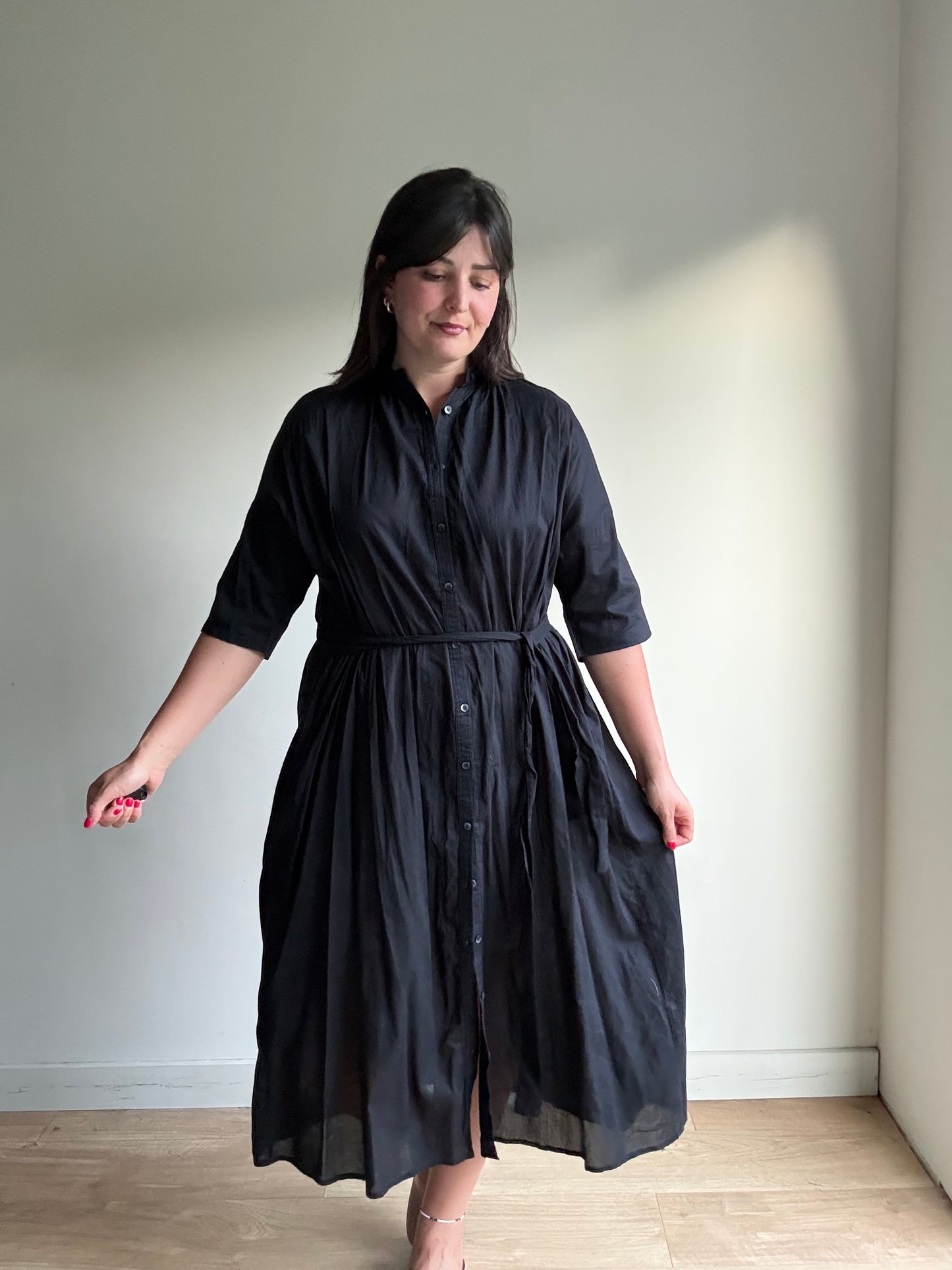 Collect by Hunch Cotton Button Down Dress, M