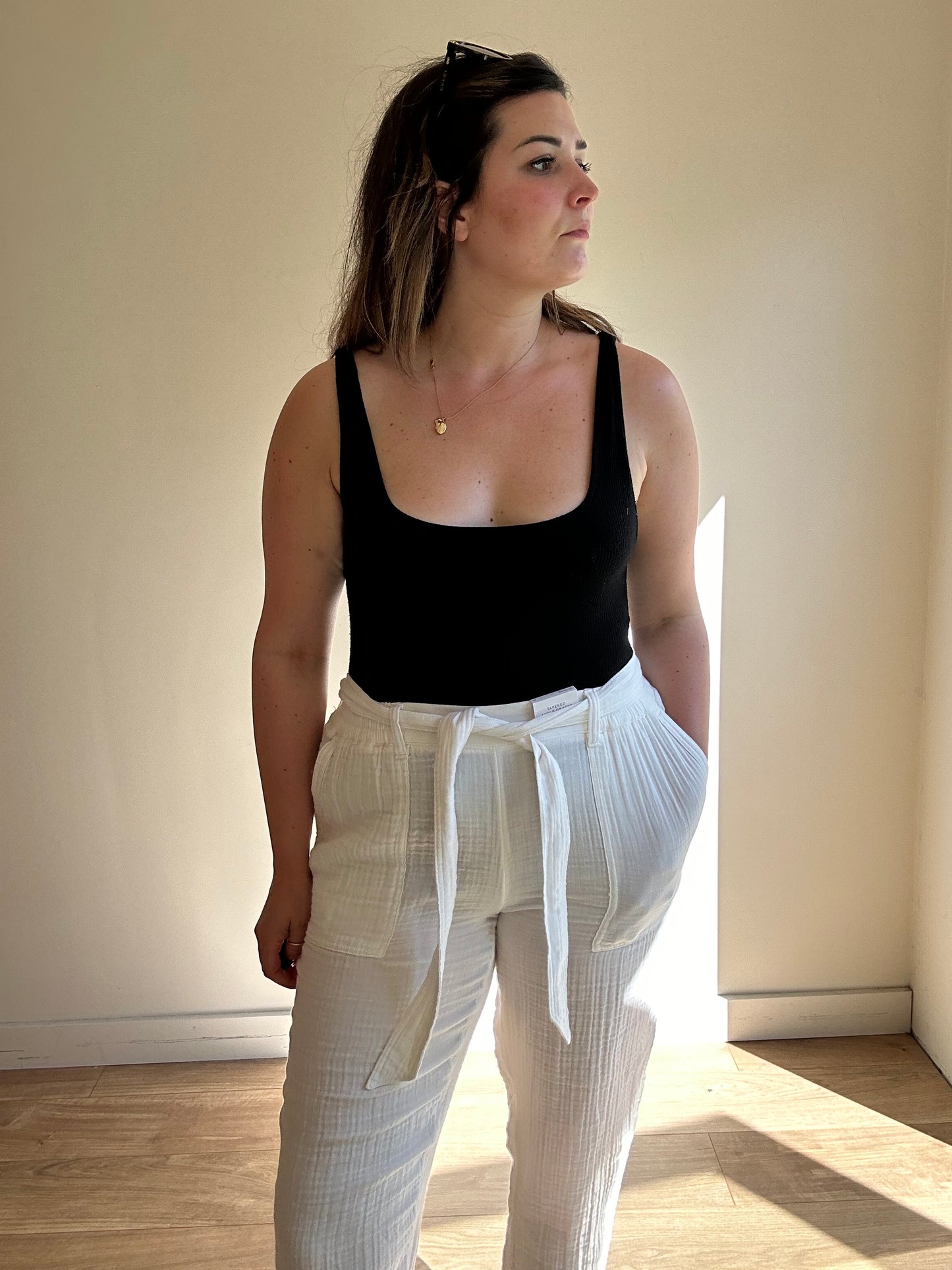 Per Una NEW Cotton Gauze Trousers - Size 14