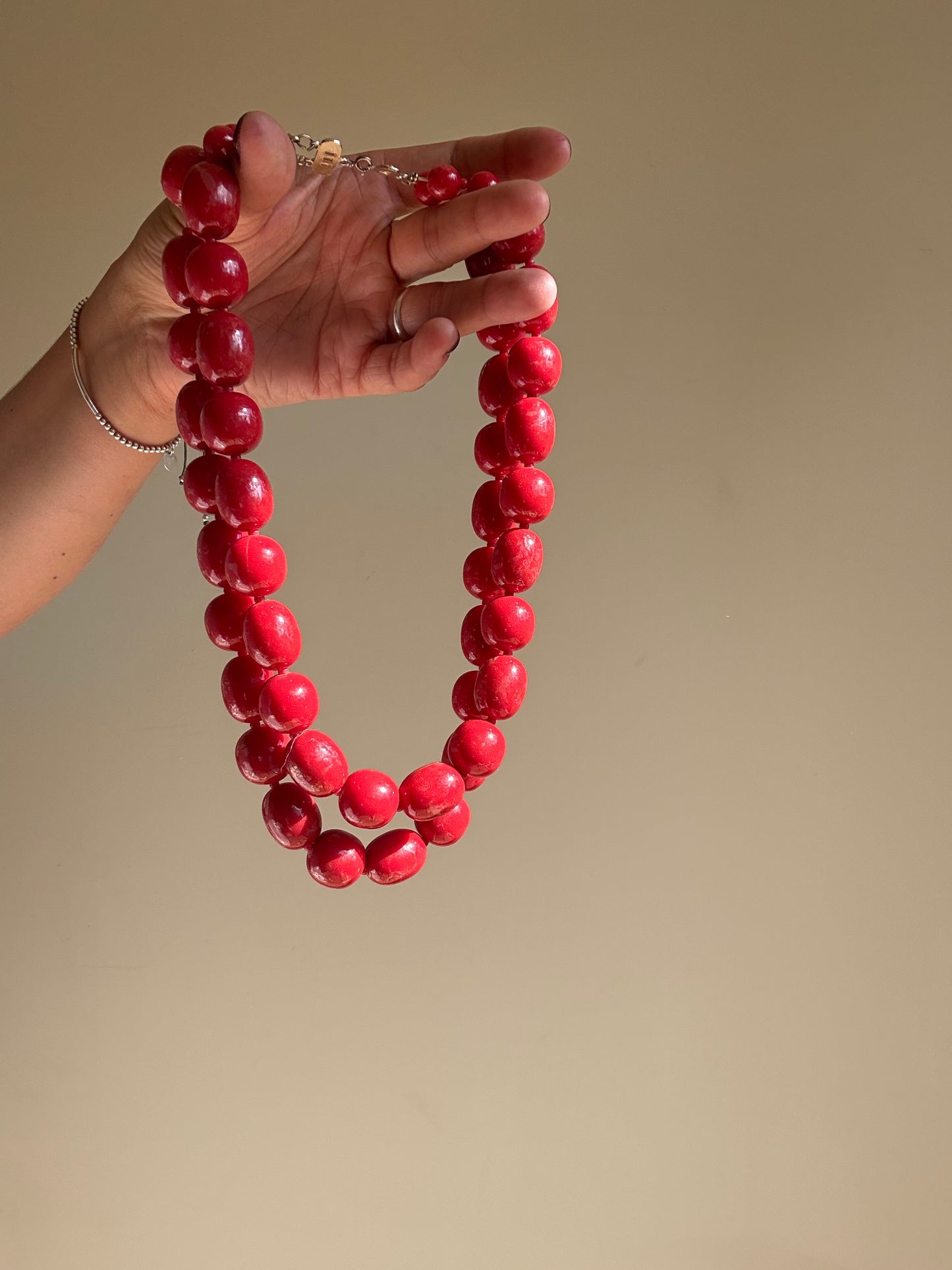 Vintage Double Layer Bead Necklace
