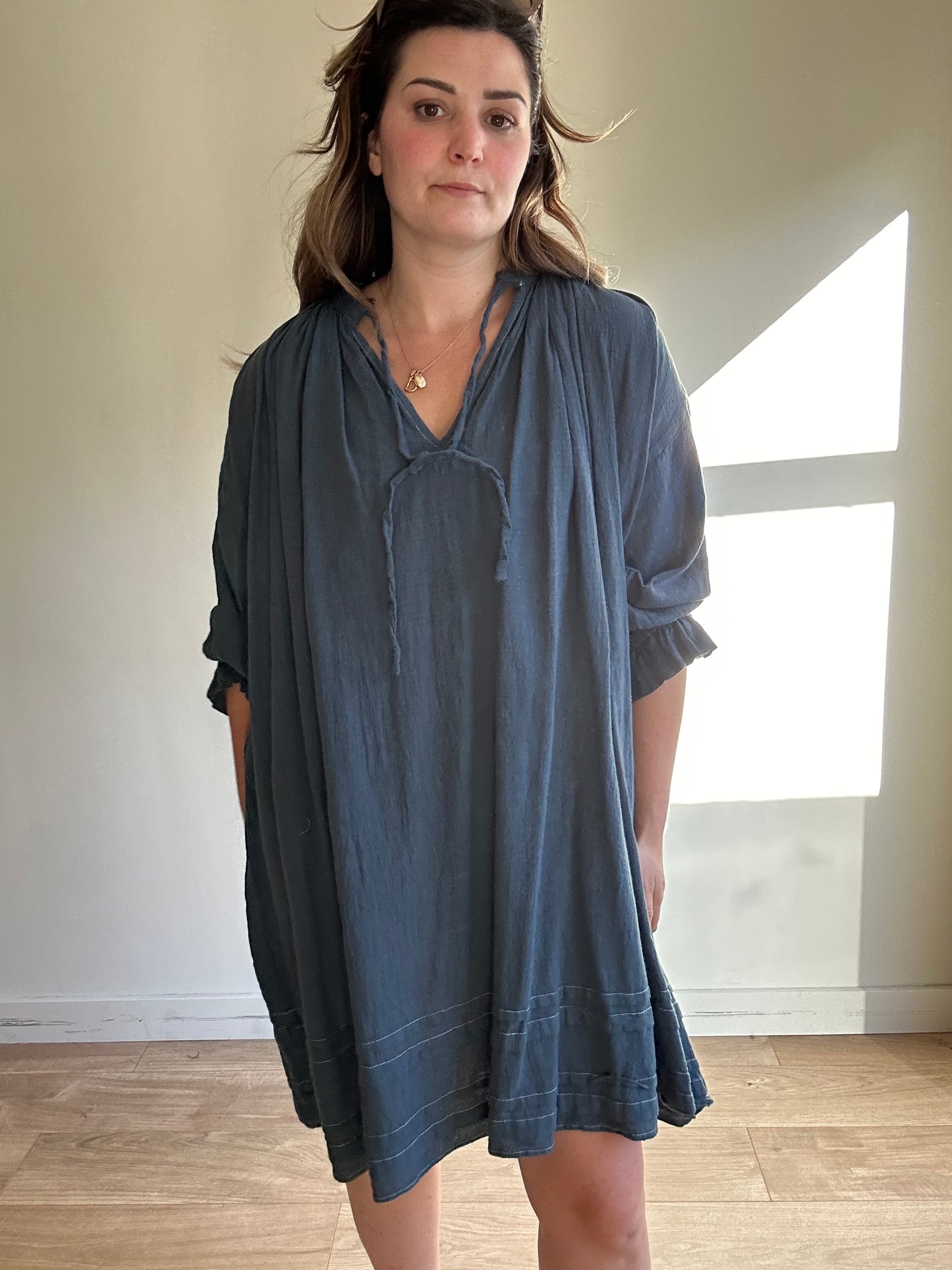 REN London Linen Dress - Size 1