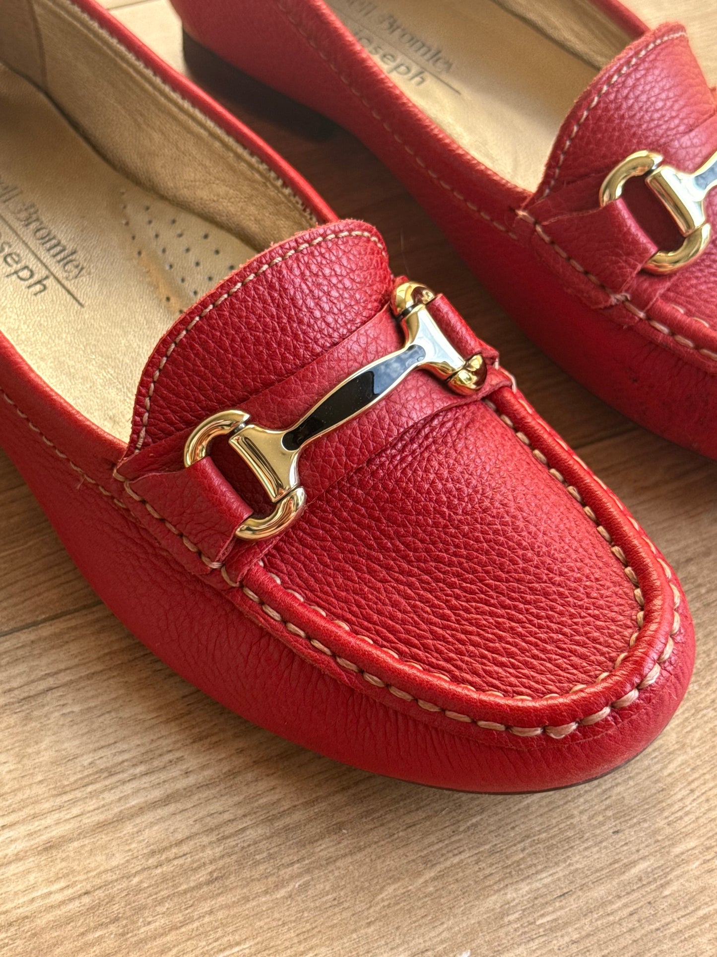 Russell & Bromley Buckle Leather Loafers, UK 6