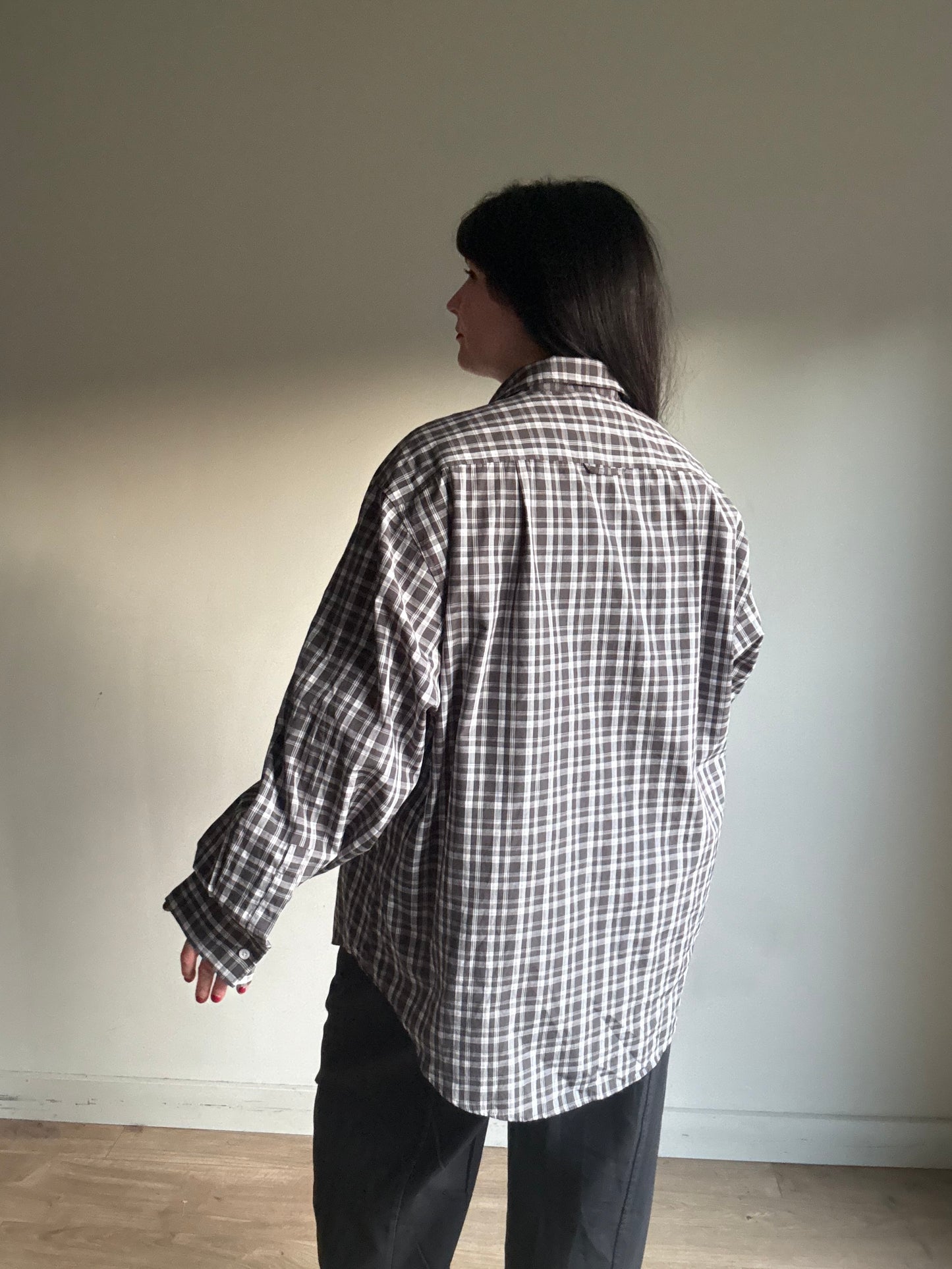 Collusion Check Shirt, UK 10 (oversized)