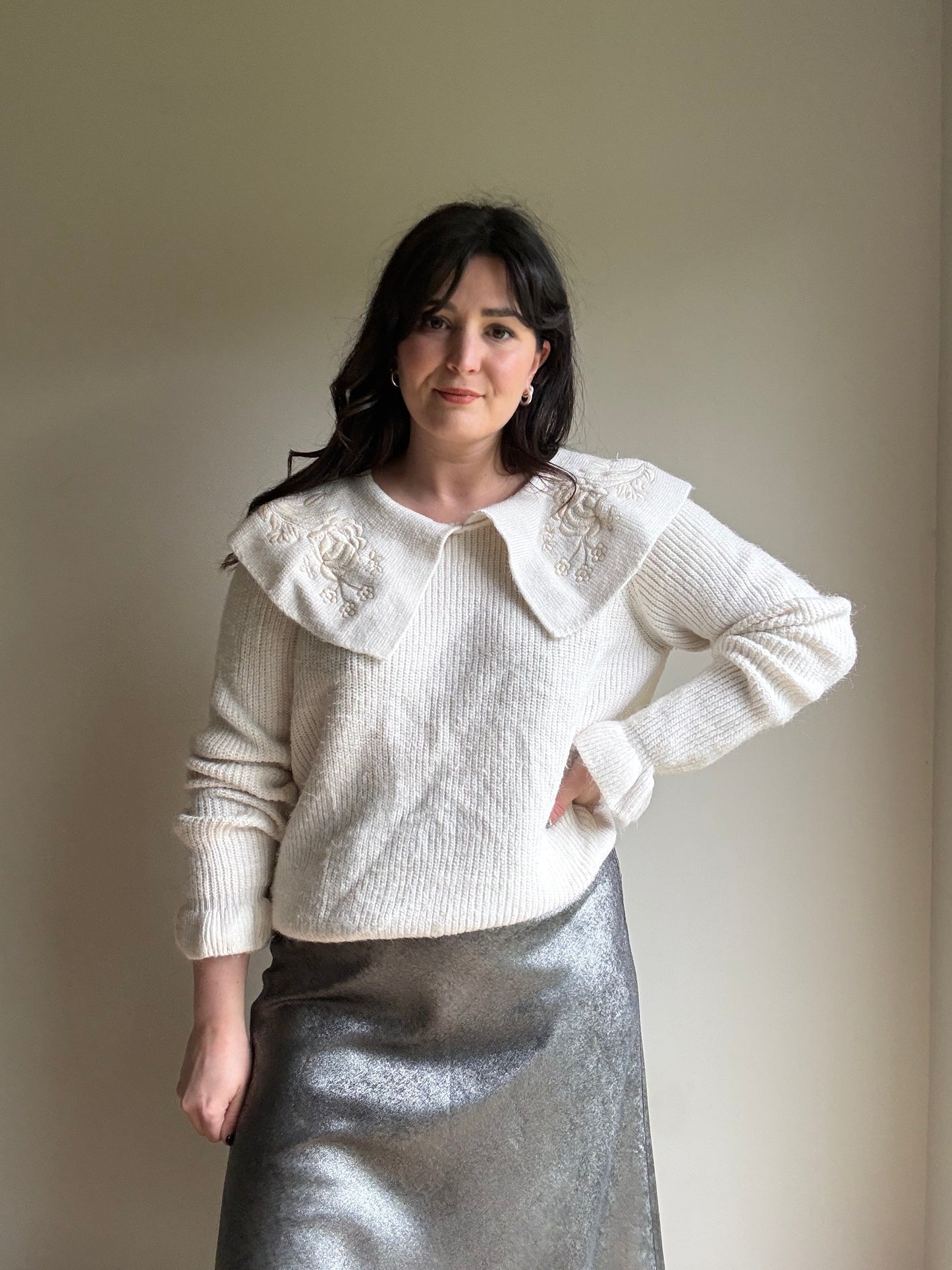 Zara Embroidered Jumper, L