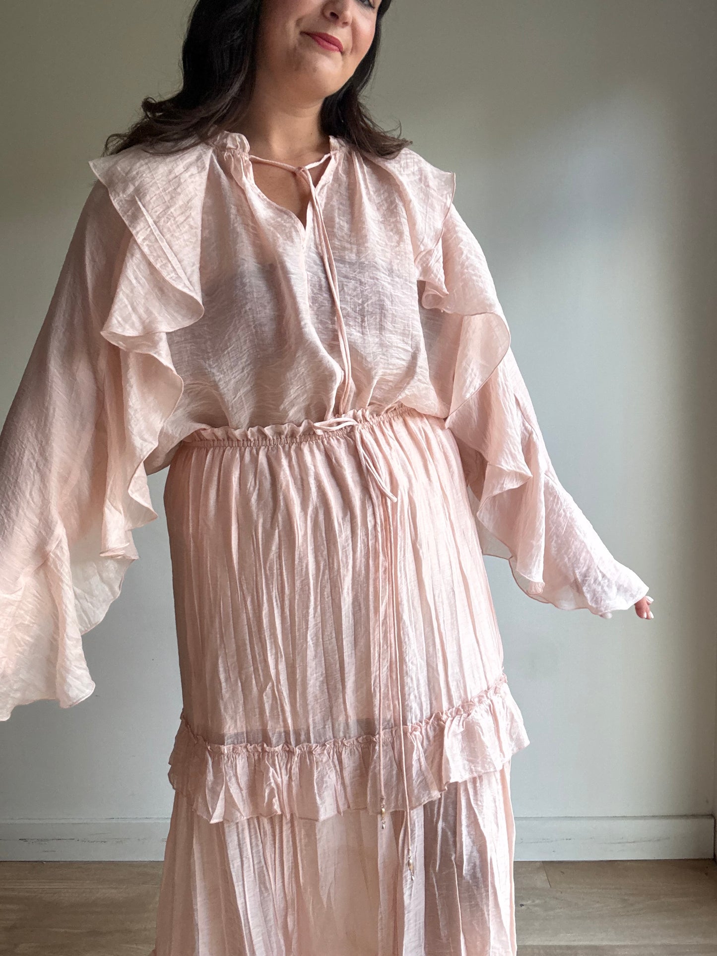 H&M Frill Skirt and Blouse, M-L