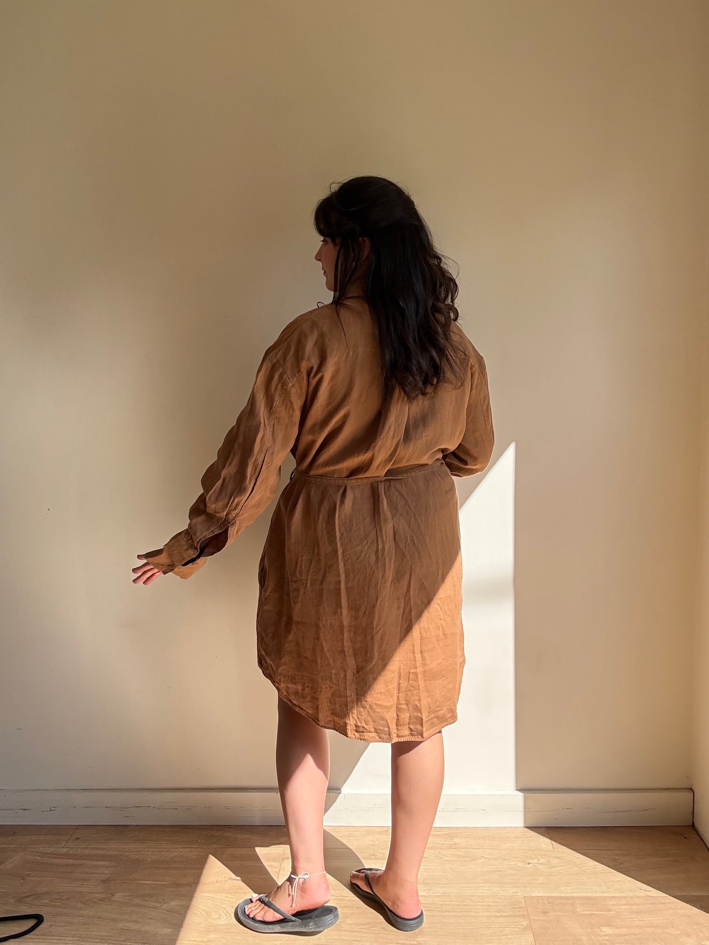 COS Linen Button Up Shirt Dress, 44